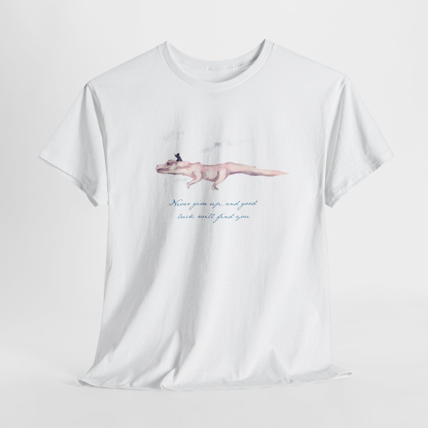 Never Give Up Unisex Heavy Cotton Tee