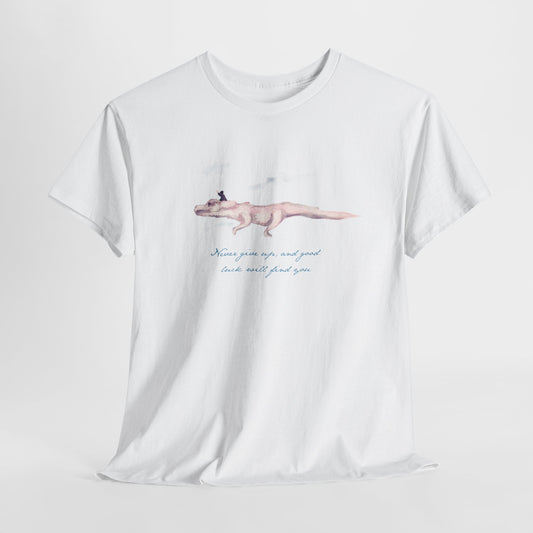Never Give Up Unisex Heavy Cotton Tee