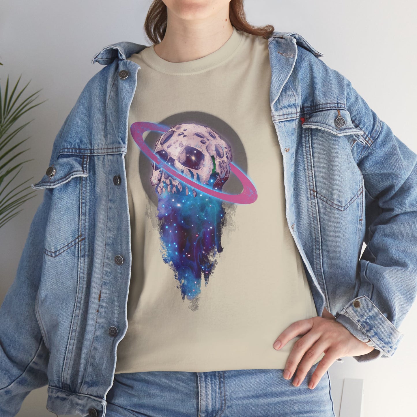 Elemental Skull Space Unisex Heavy Cotton Tee