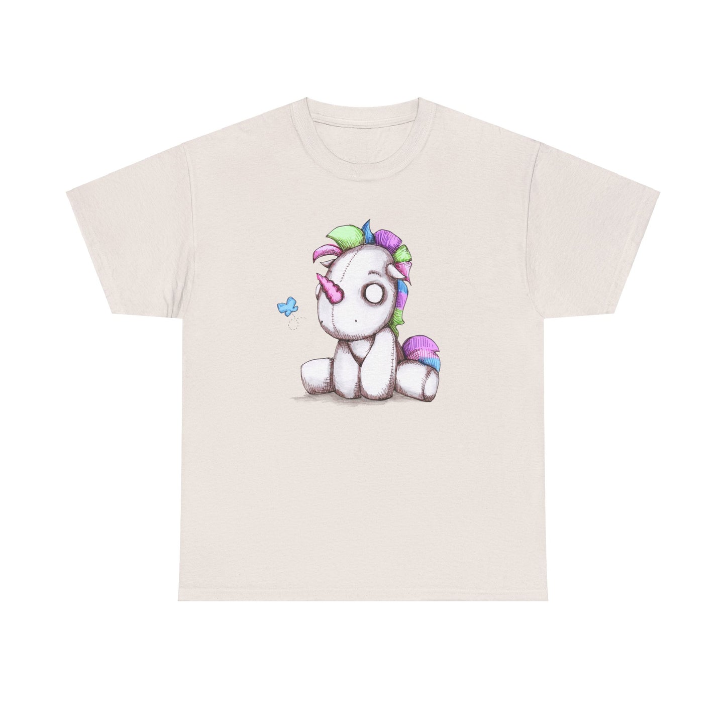 Plushie Unicorn Unisex Heavy Cotton Tee