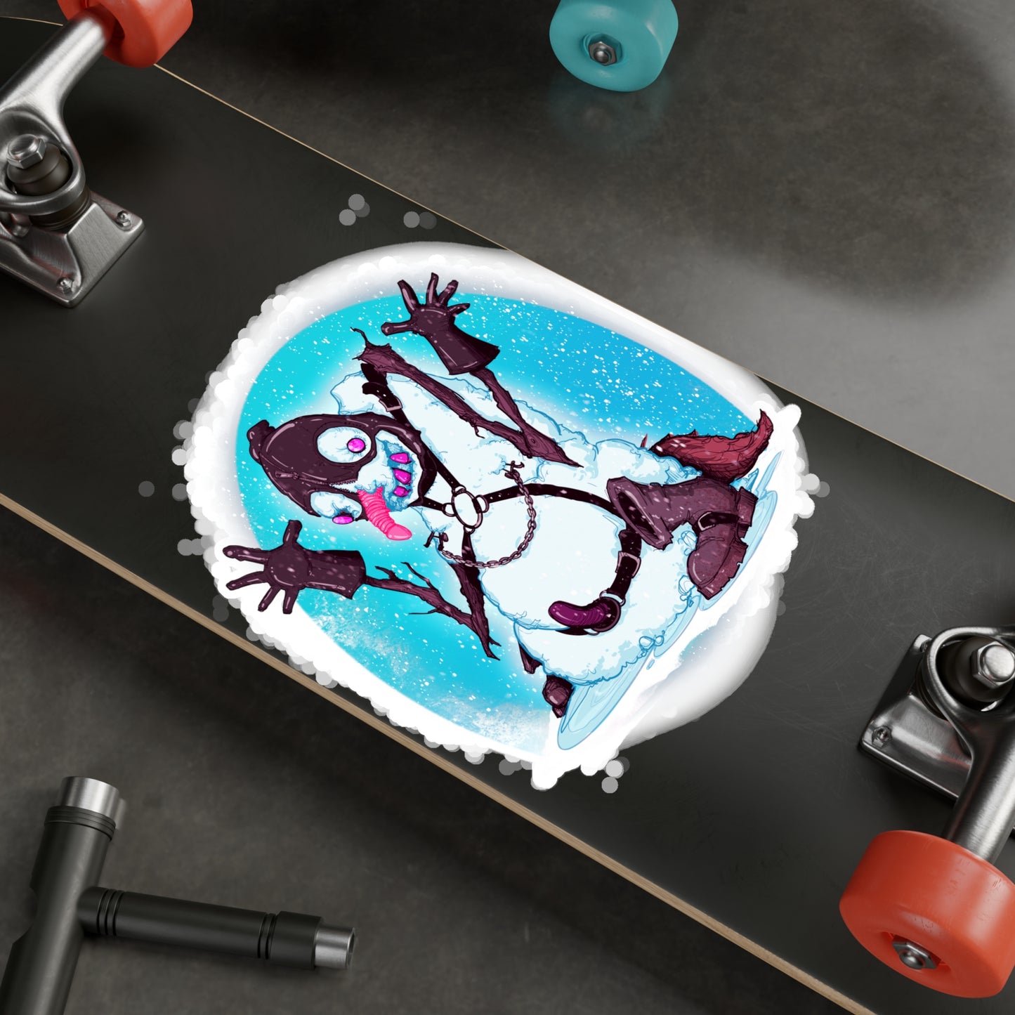 Kinky Snowman Kiss-Cut Vinyl Decal