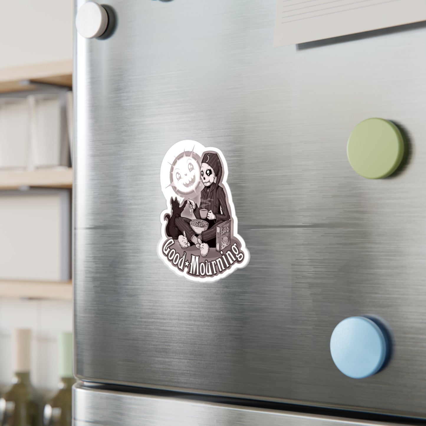 Good Mourning Kiss-Cut Vinyl Decal