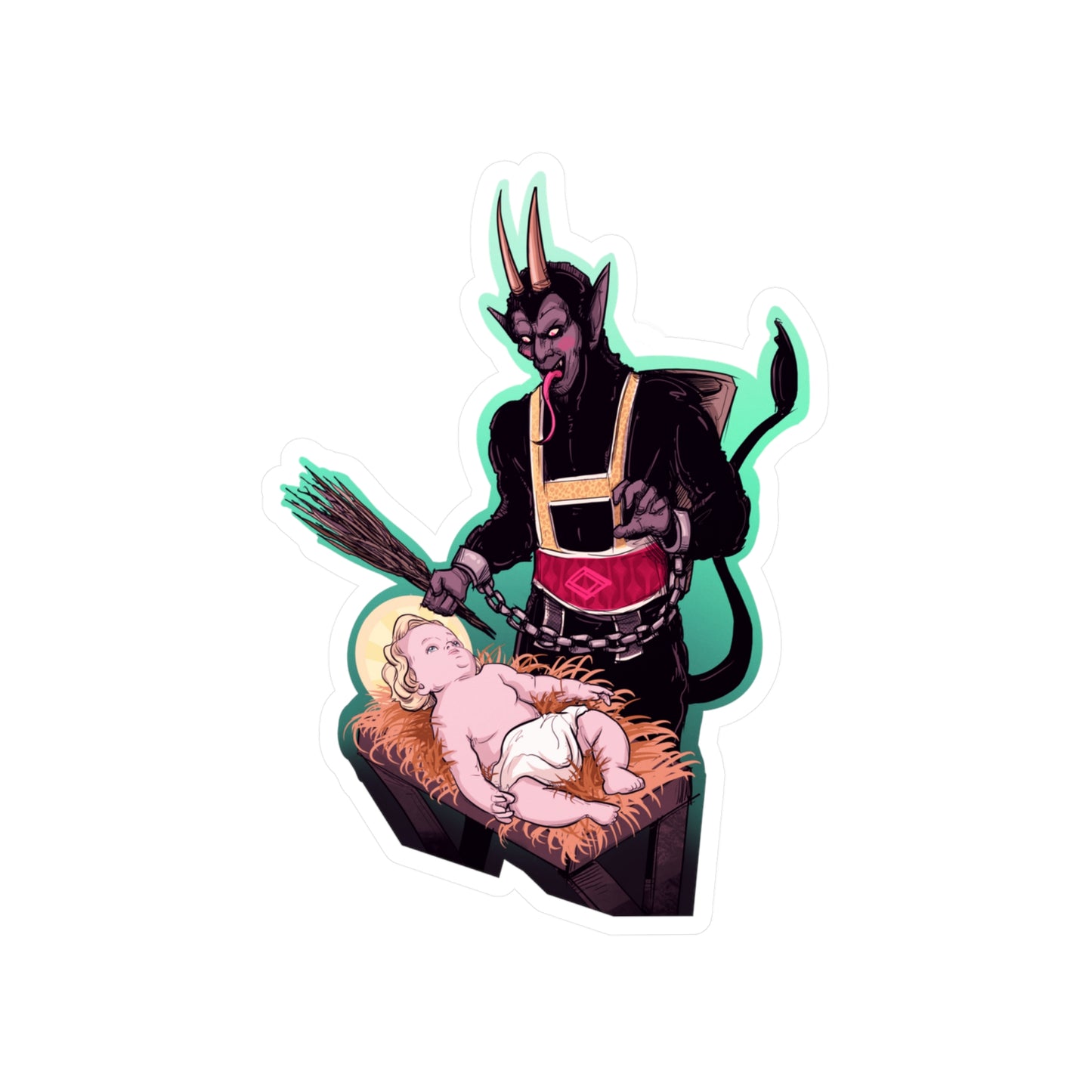 The First Krampus Kiss-Cut Vinyl Decal