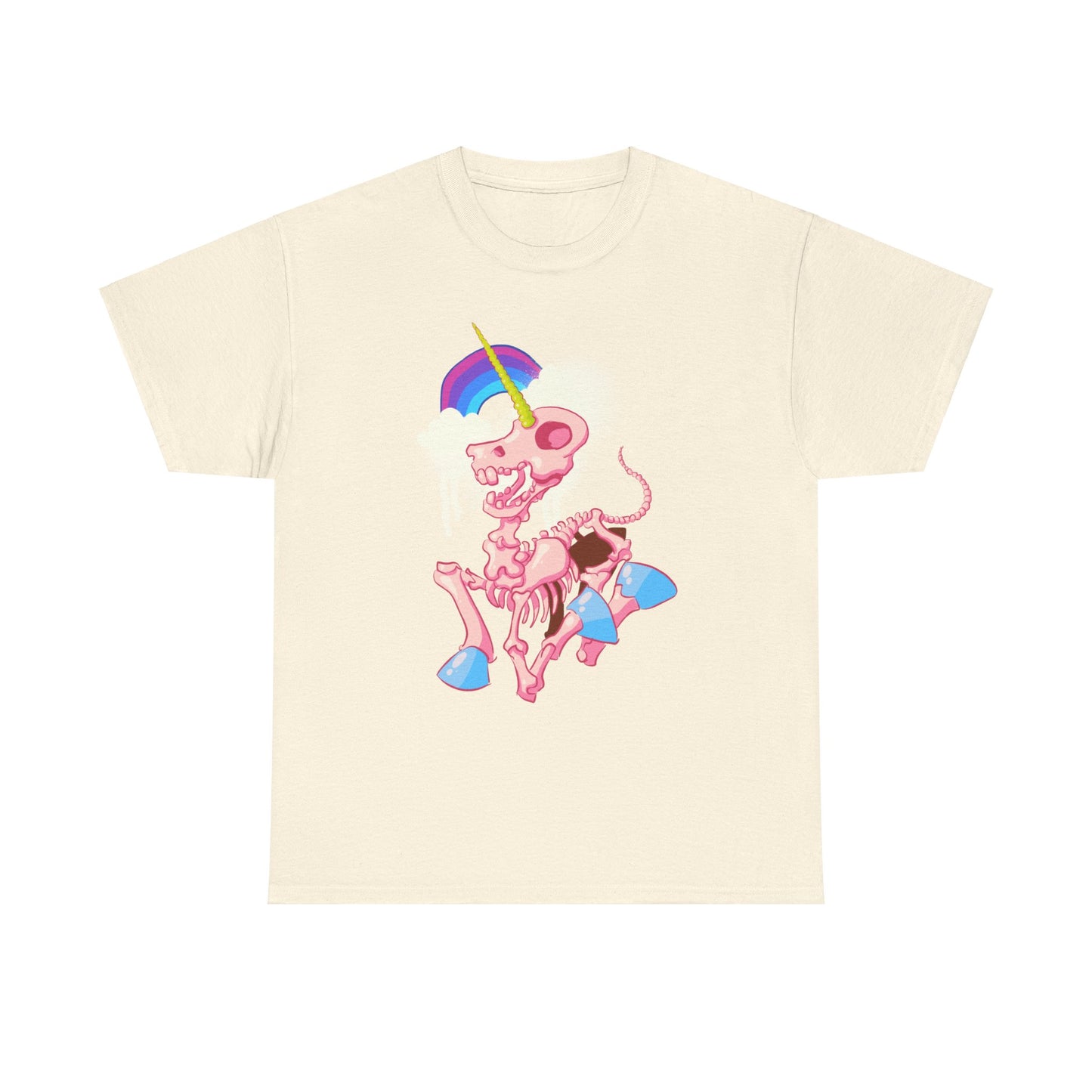 Unicorn Skeleton 2 Unisex Heavy Cotton Tee