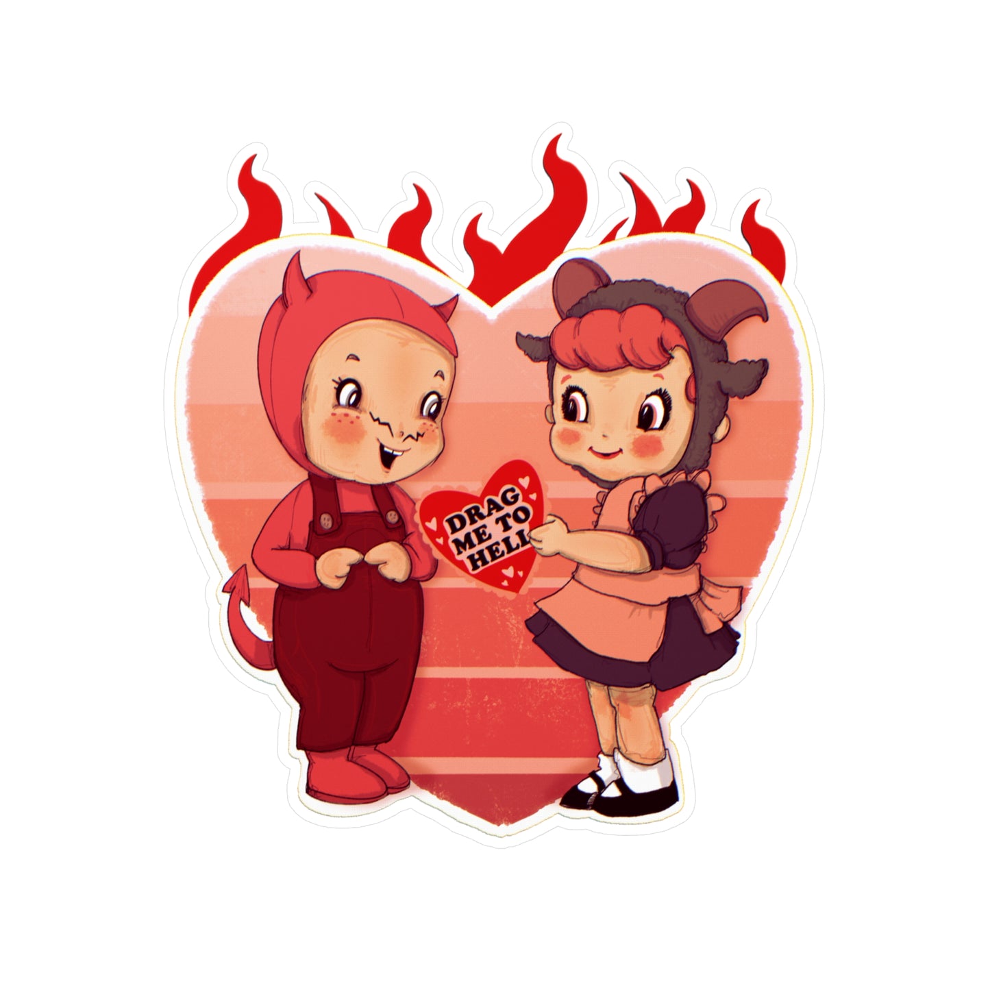 Love Is Hell Kiss-Cut Vinyl Decal