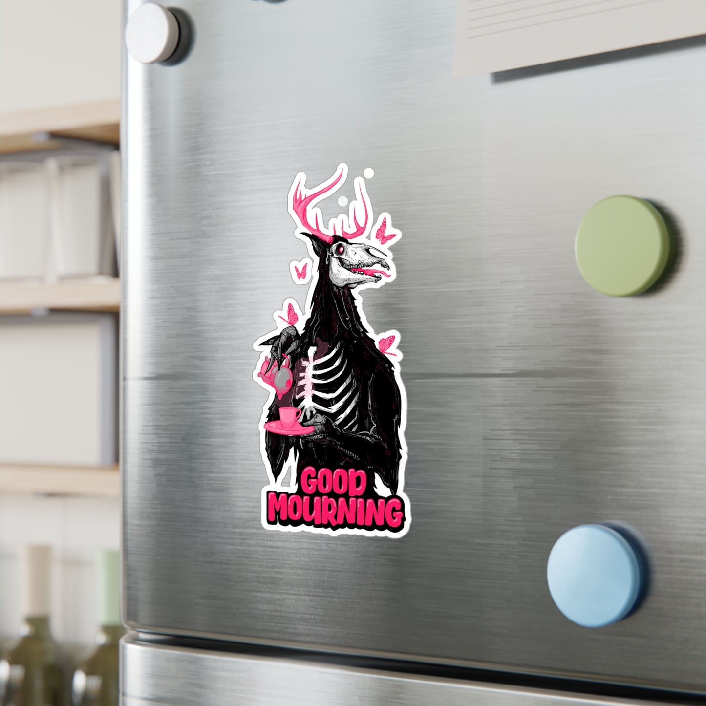 Good Mourning Kiss-Cut Vinyl Decal