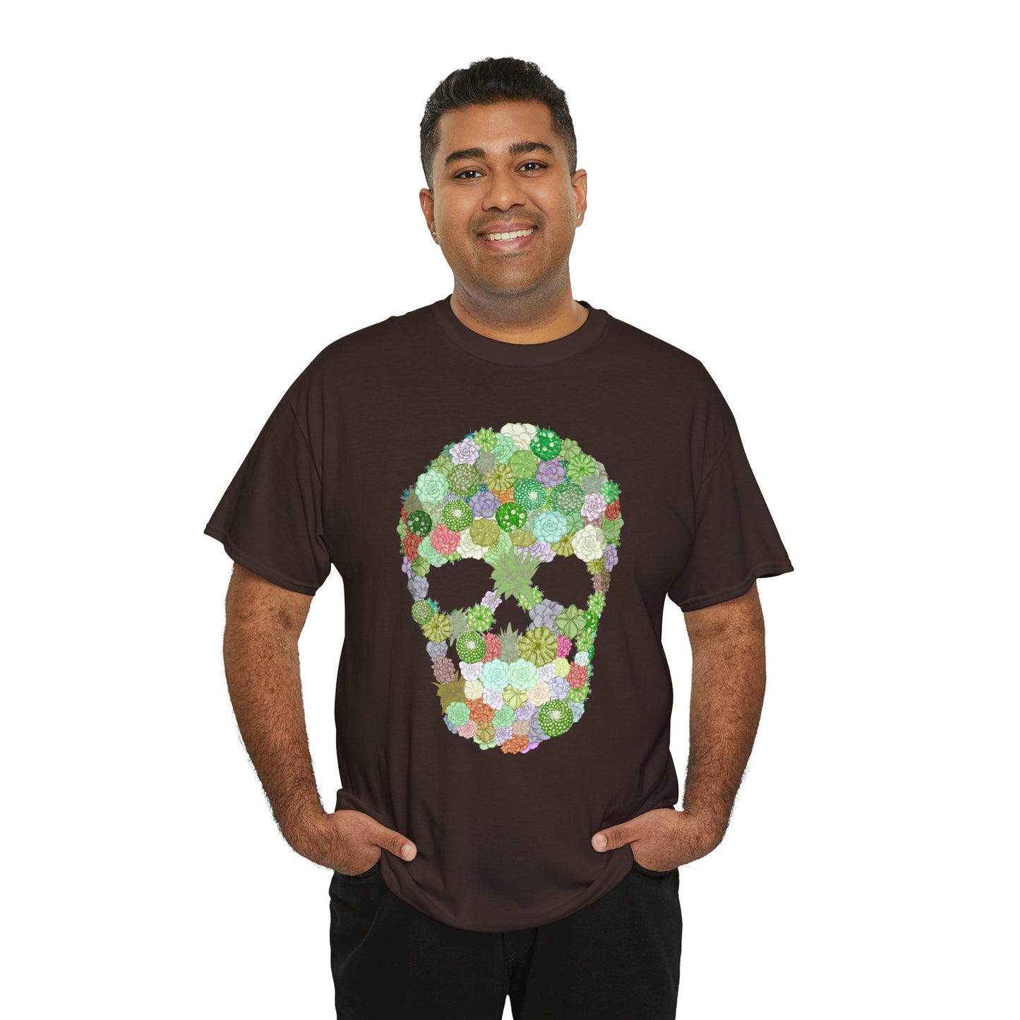 Succulent Skull Unisex Heavy Cotton Tee