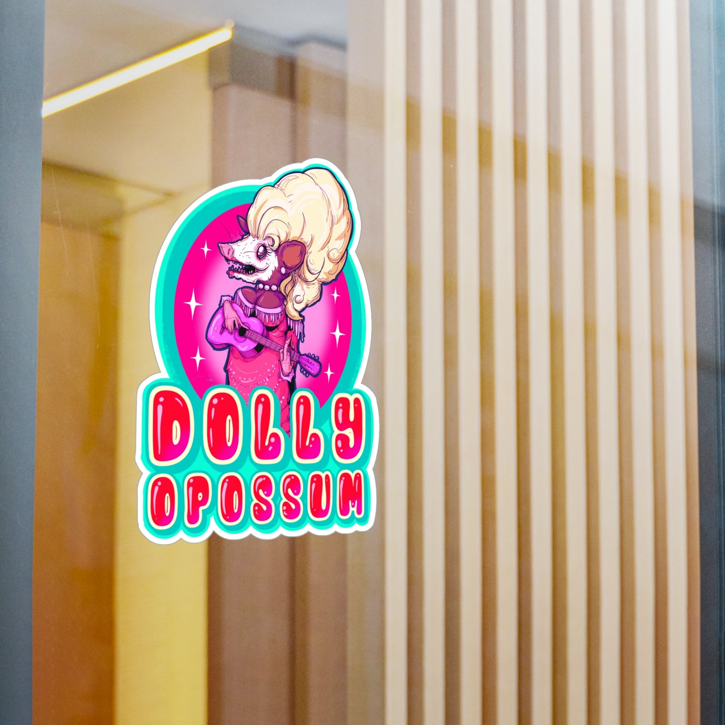 Dolly Opossum Kiss-Cut Vinyl Decal
