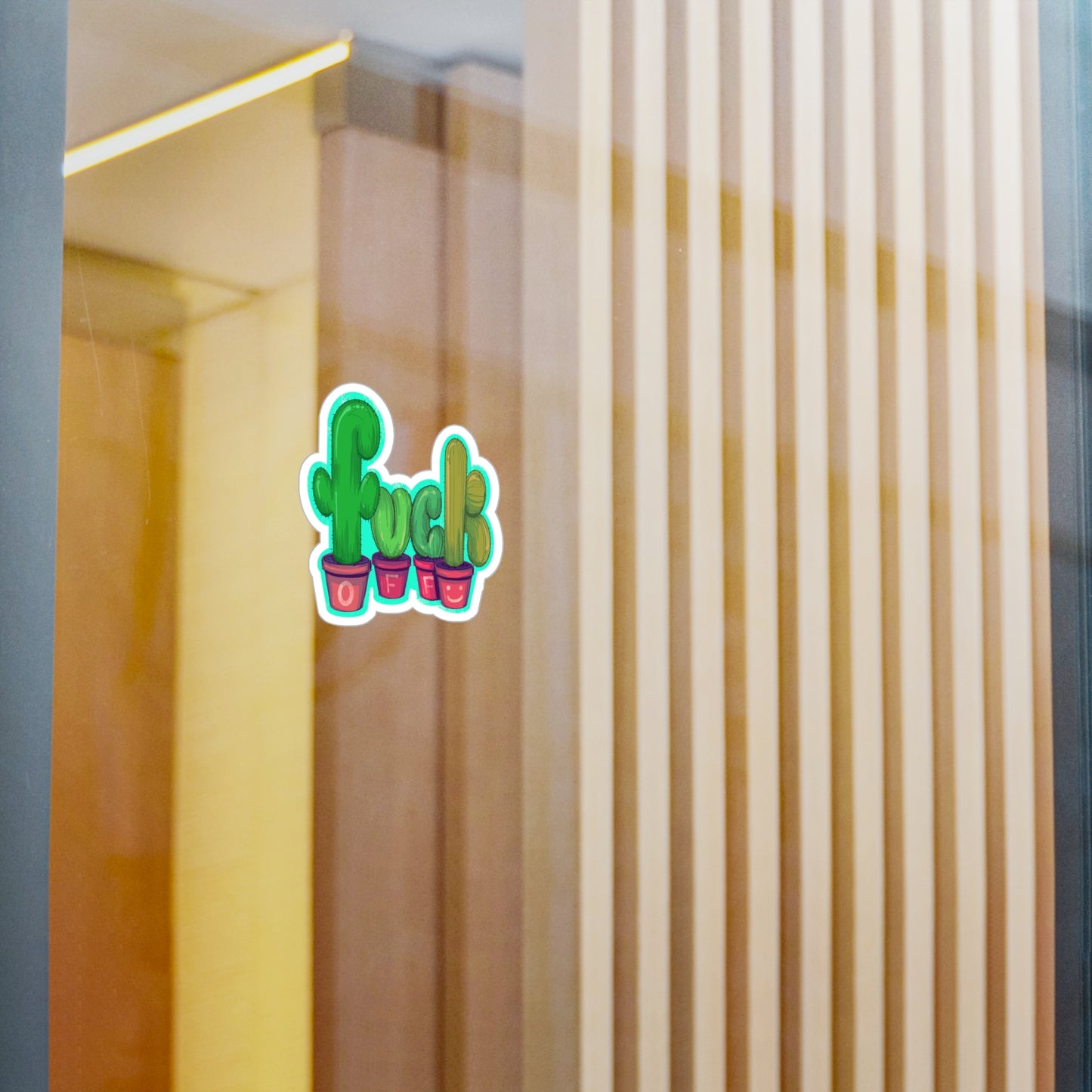 Rude Succulent Kiss-Cut Vinyl Decal