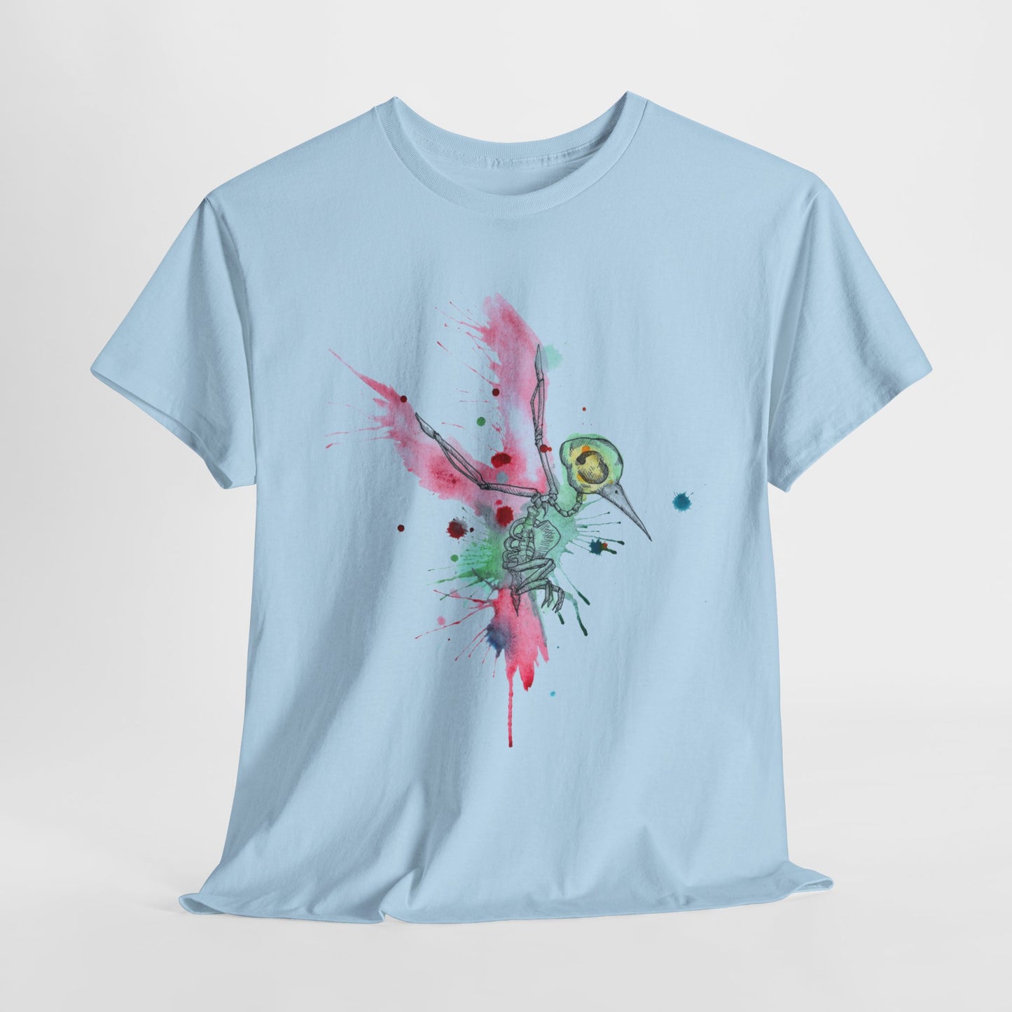 Watercolor Hummingbird Unisex Heavy Cotton Tee