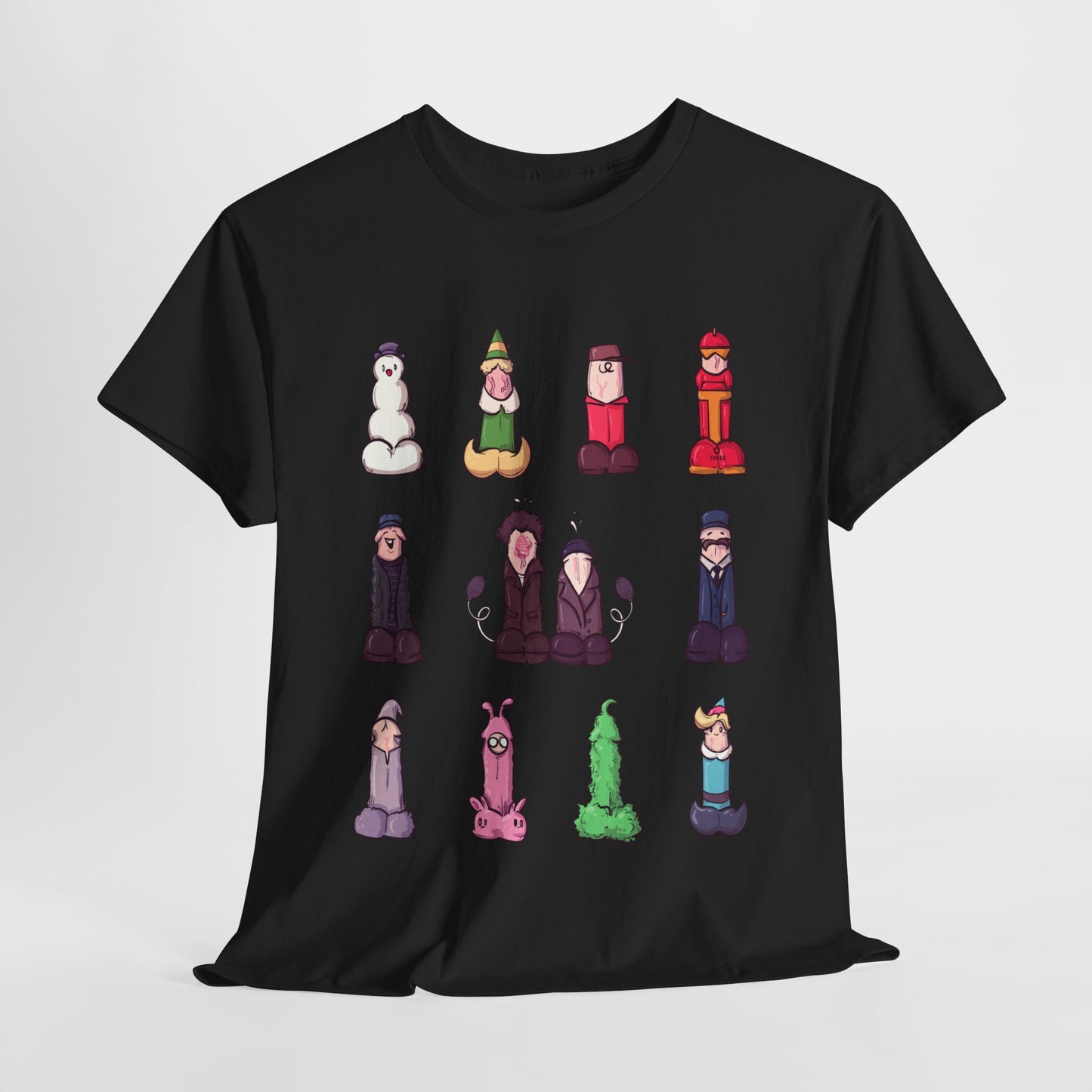 12 Dicks Of Christmas Unisex Heavy Cotton Tee
