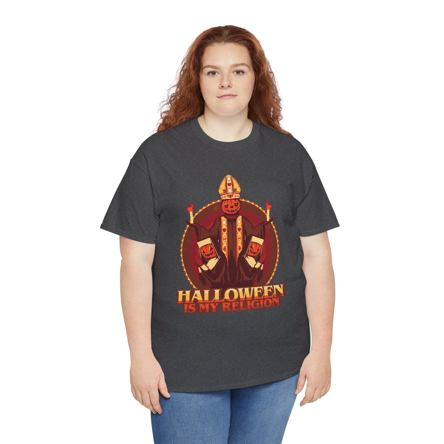 Halloween Is My Religion Unisex Heavy Cotton Tee