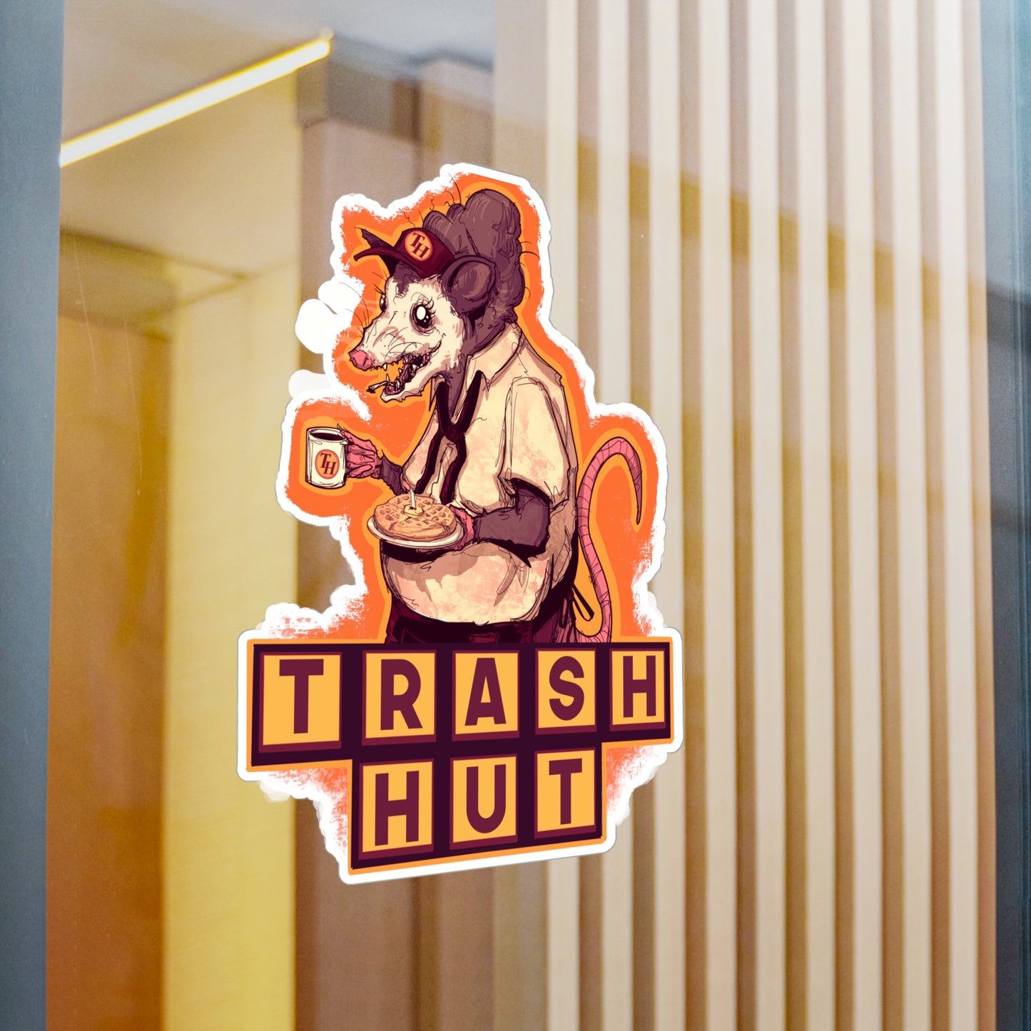 Trash Hut Kiss-Cut Vinyl Decal