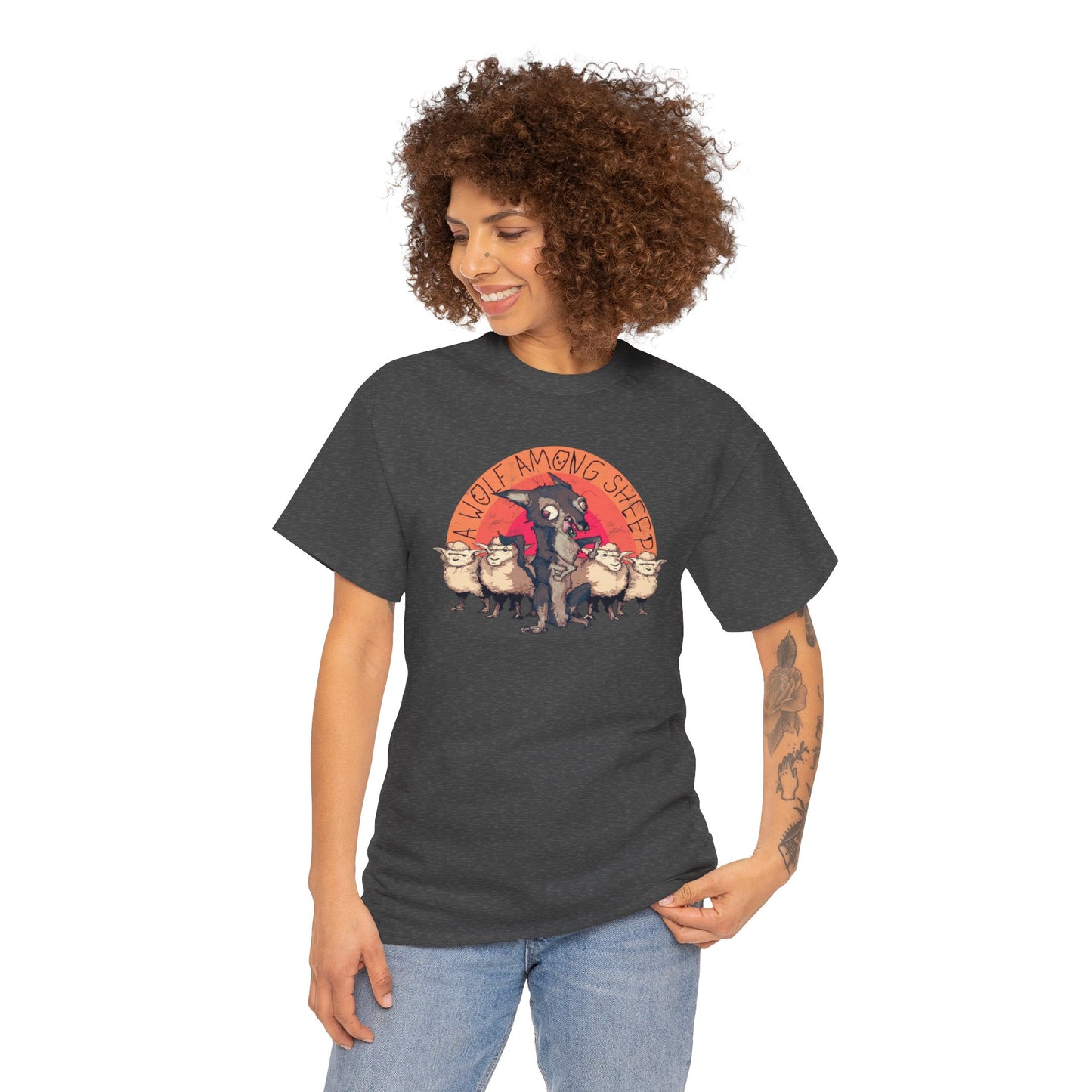 A Wolf Among Sheep Unisex Heavy Cotton Tee