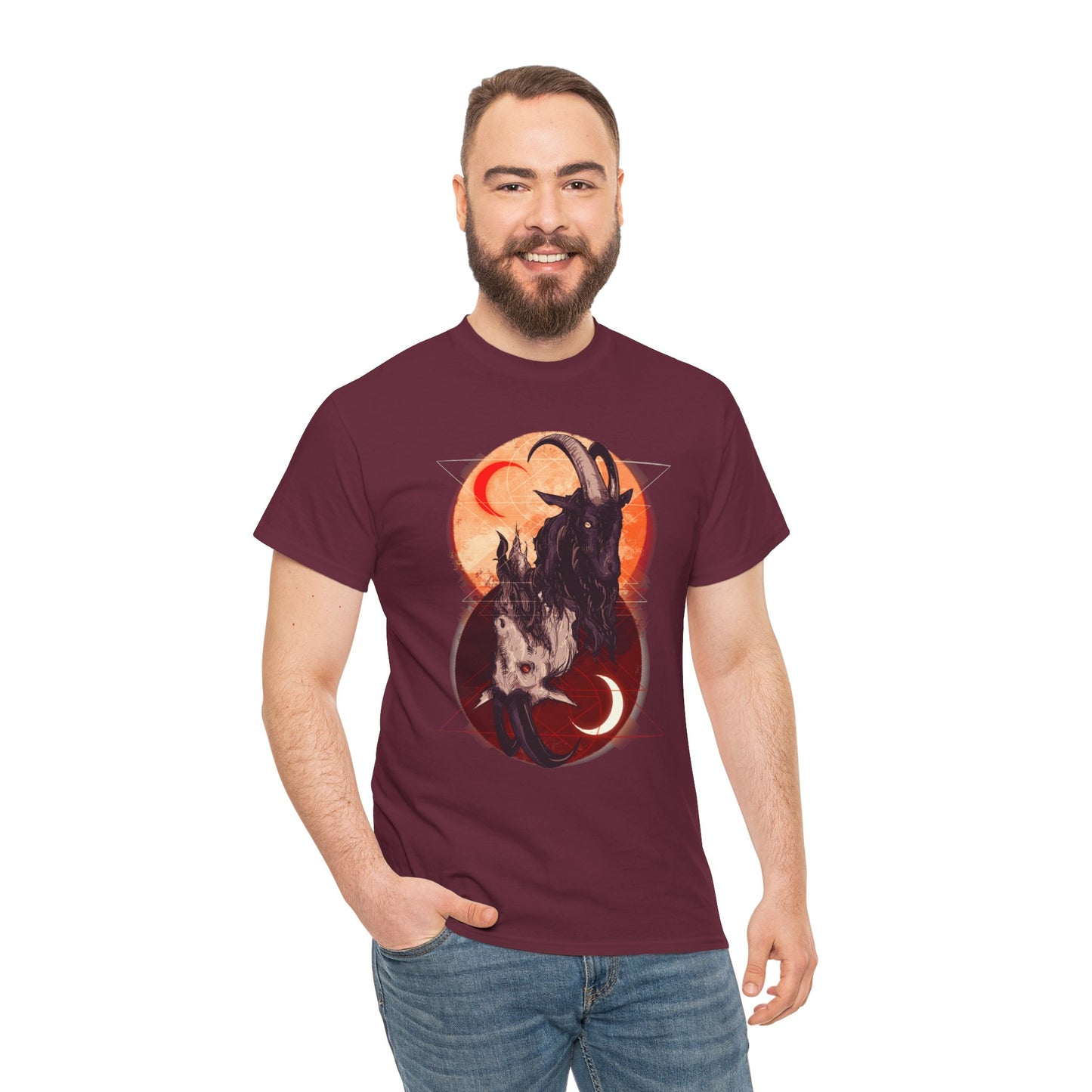 As Above So Below V Unisex Heavy Cotton Tee