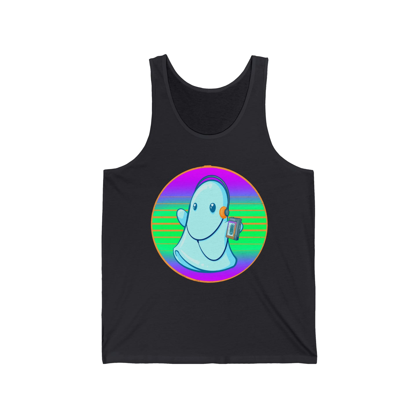 80s Ghost Unisex Jersey Tank