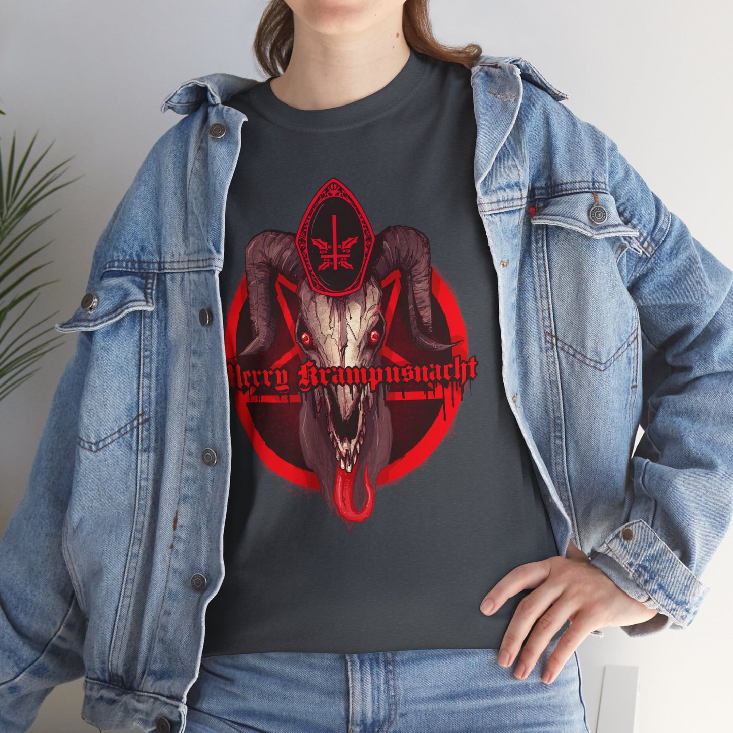 Merry Krampusnacht Unisex Heavy Cotton Tee