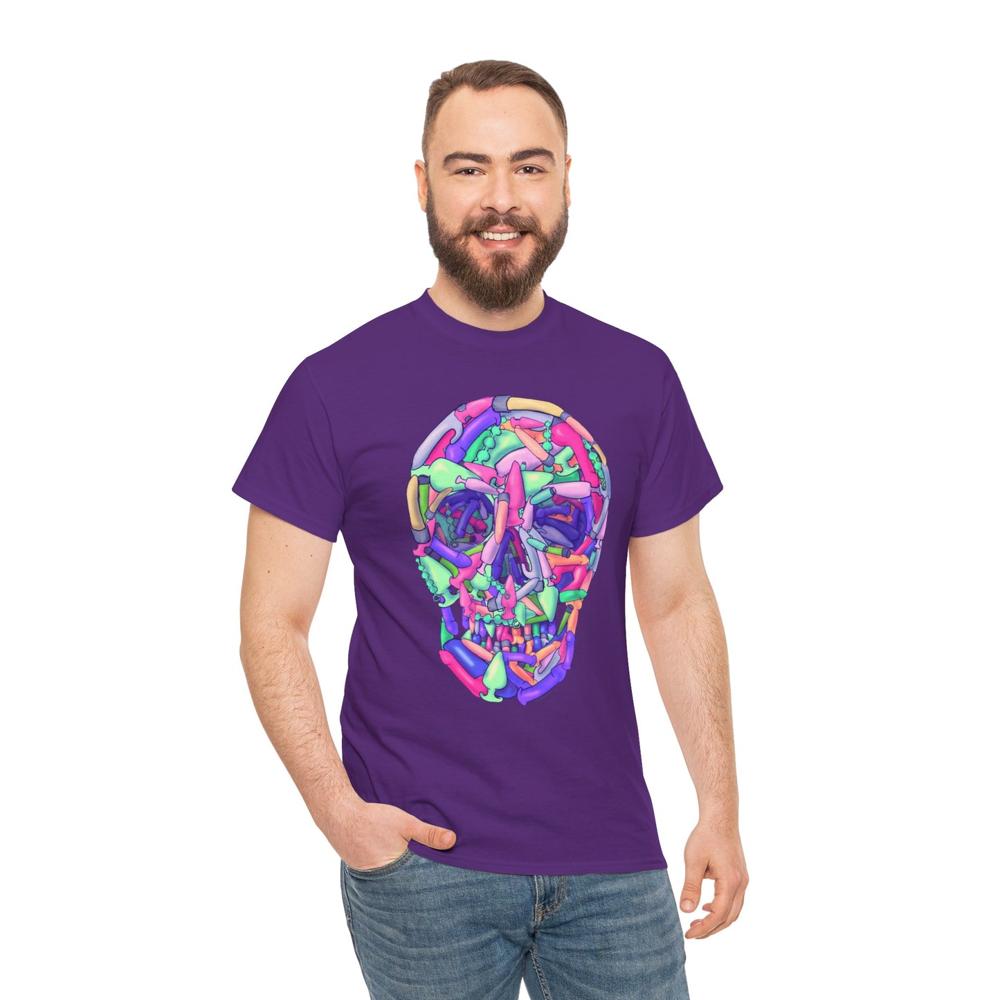 Sex Toy Skull Unisex Heavy Cotton Tee