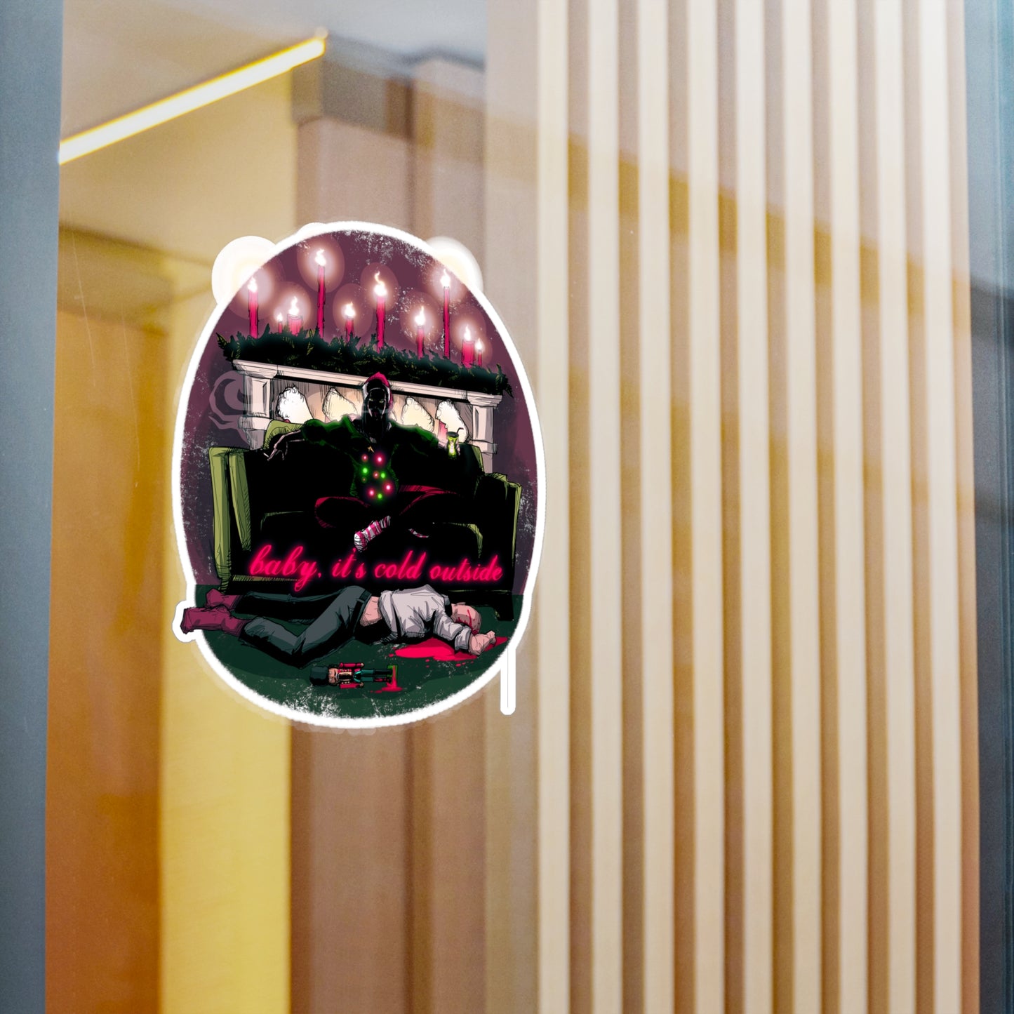 Baby It's Cold Outside Kiss-Cut Vinyl Decal