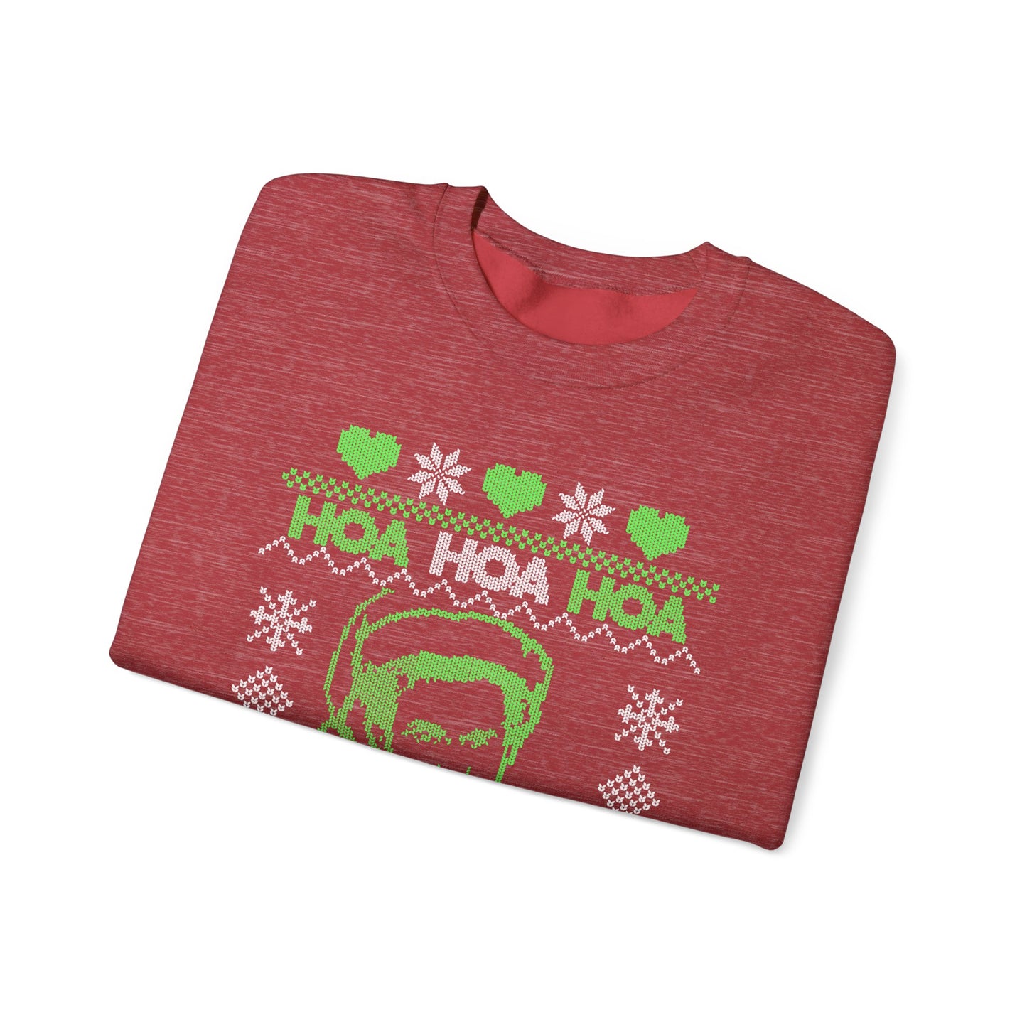 HOA HOA HOA Christmas (Green) Unisex Heavy Blend™ Crewneck Sweatshirt