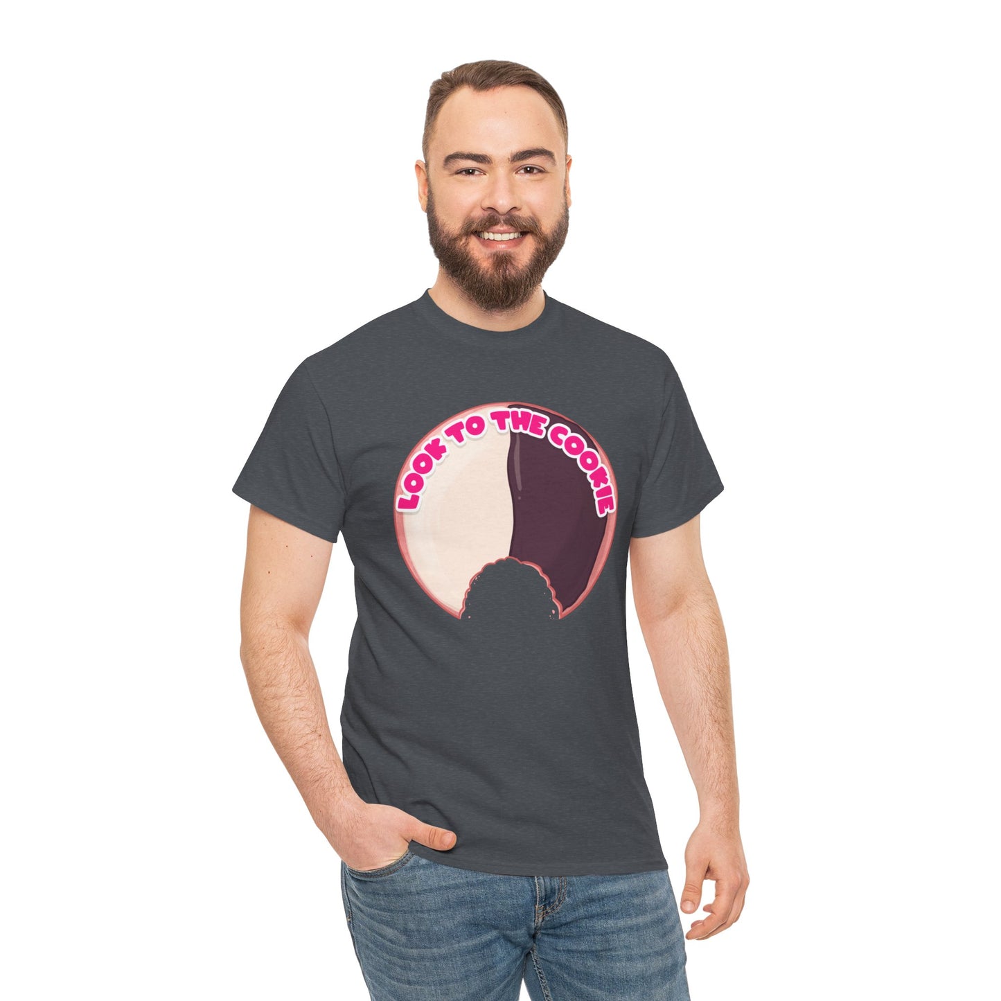 Black & White Cookie Unisex Heavy Cotton Tee