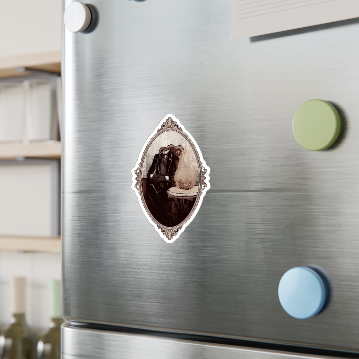 Victorian Headless Horseman Kiss-Cut Vinyl Decal