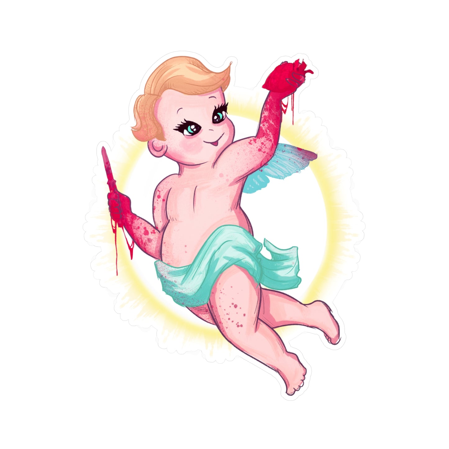 Cupid Kiss-Cut Vinyl Decal