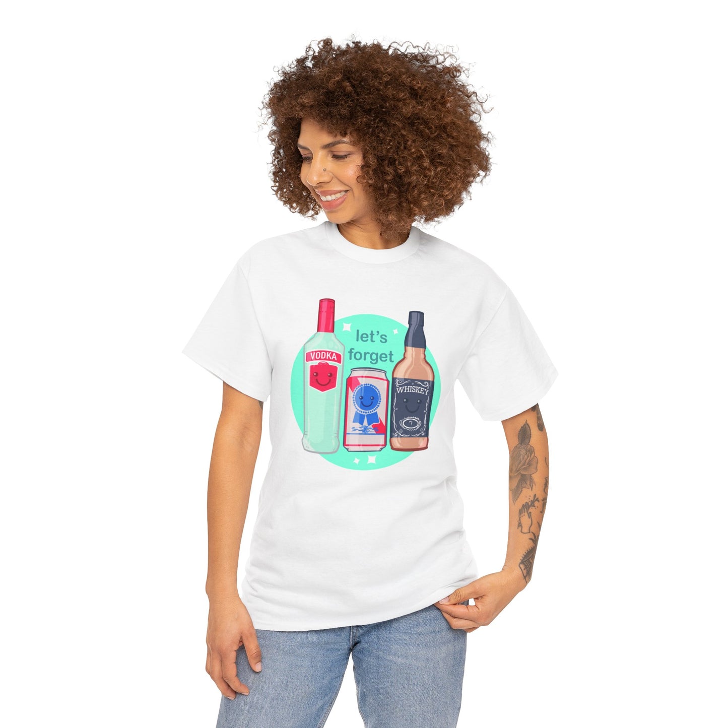 Let's Forget Unisex Heavy Cotton Tee