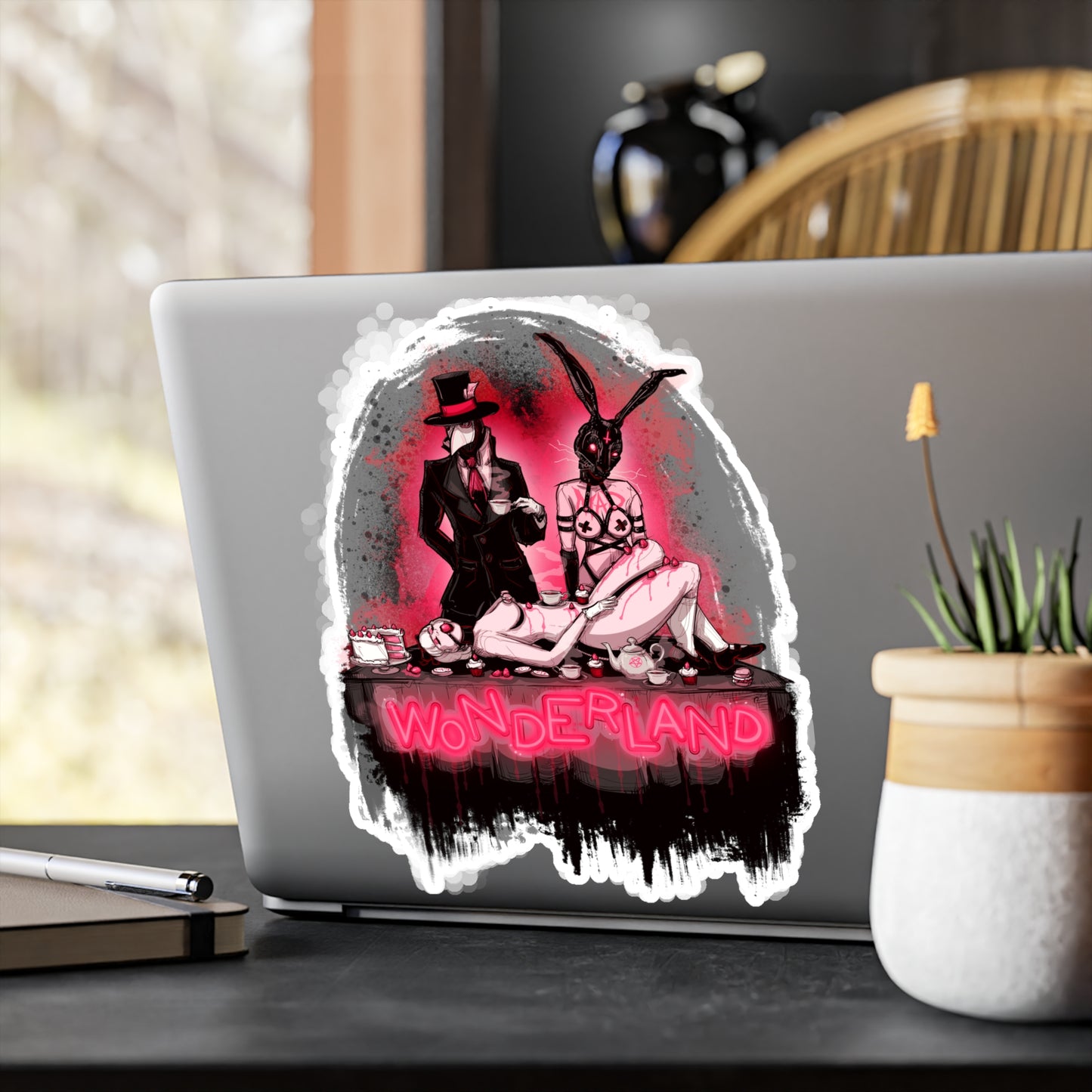 Tea Party Kiss-Cut Vinyl Decal