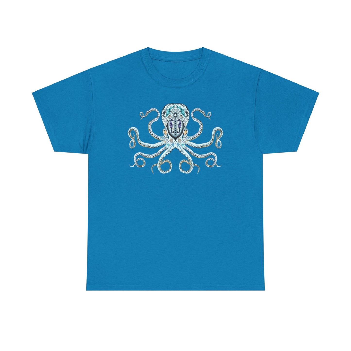 Octopus Sugar Skull Unisex Heavy Cotton Tee