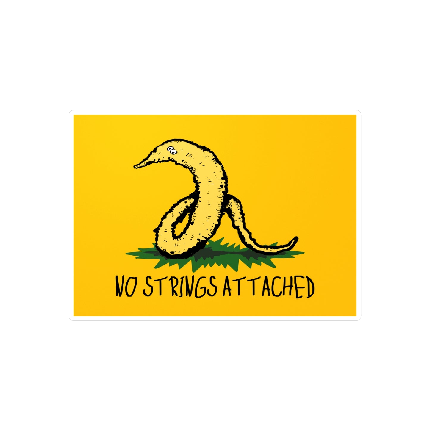 Gadsden Worm Kiss-Cut Vinyl Decal