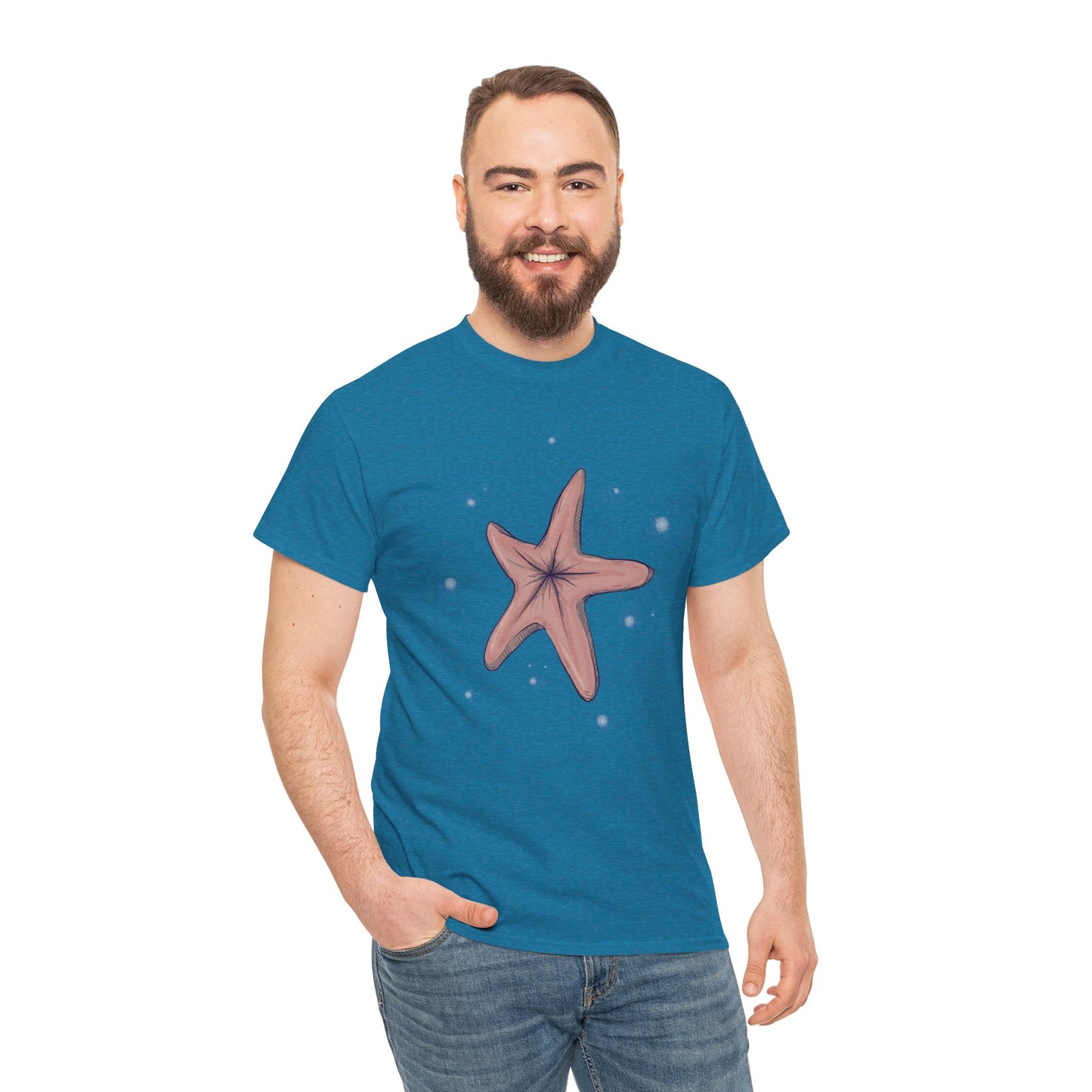 Chocolate Starfish Unisex Heavy Cotton Tee