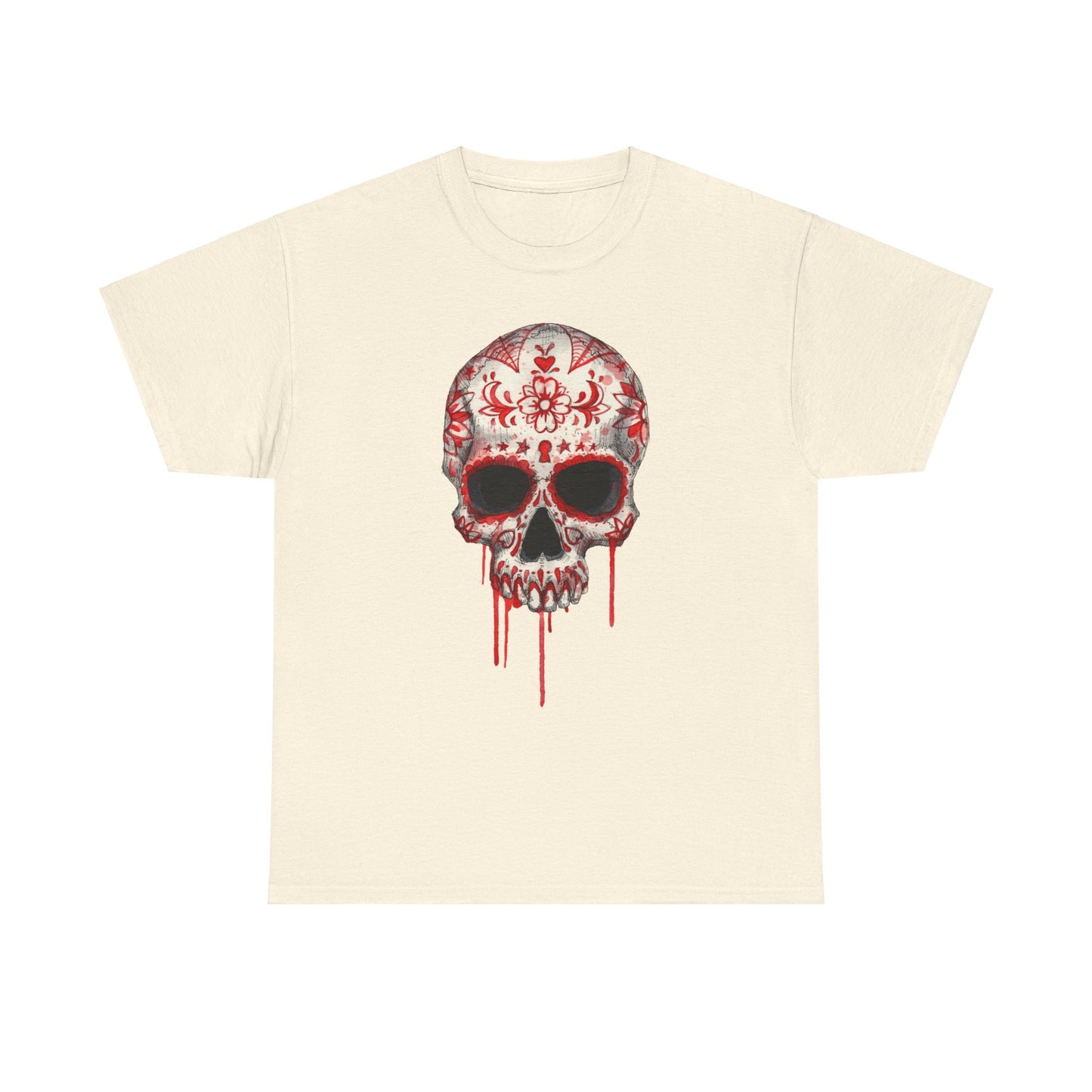 Blood Skull Unisex Heavy Cotton Tee