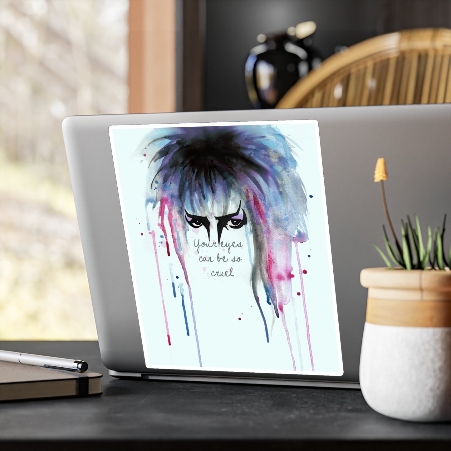 Your Eyes Can Be So Cruel Kiss-Cut Vinyl Decal