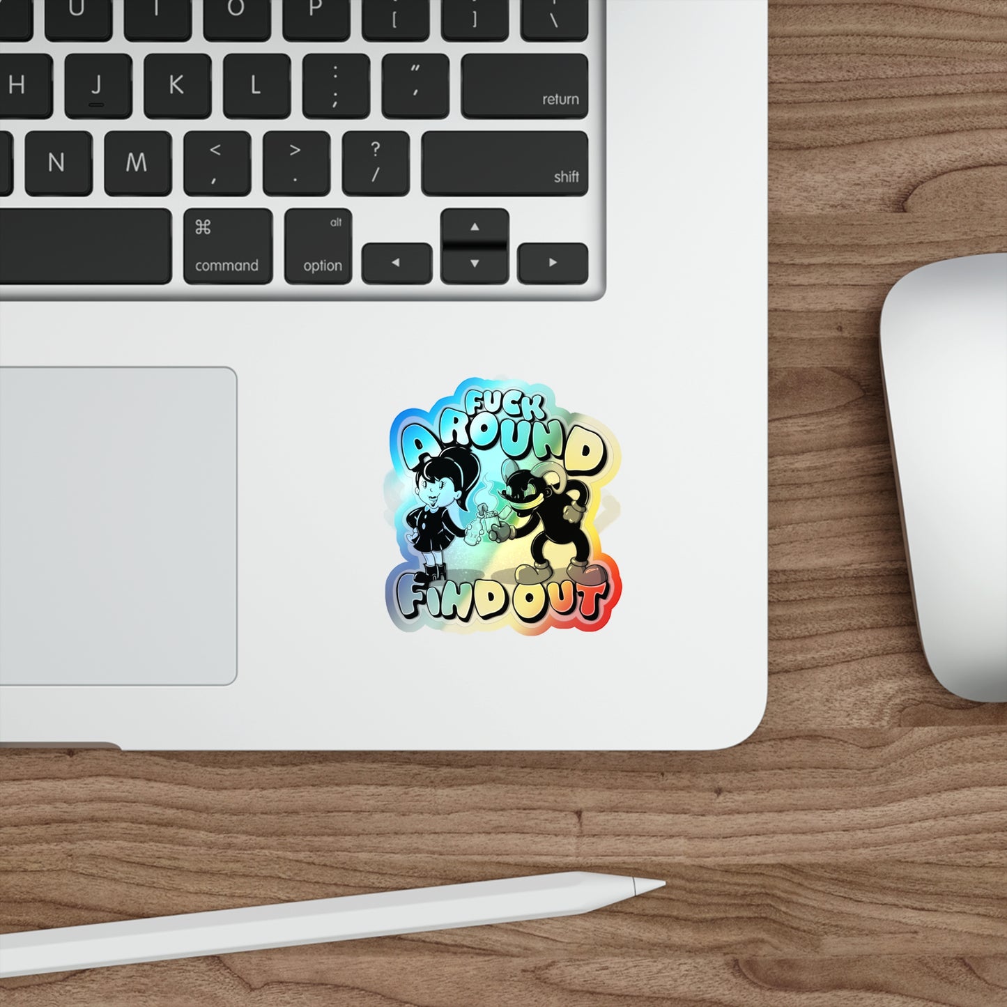 Molotov Cocktail Holographic Die-cut Stickers