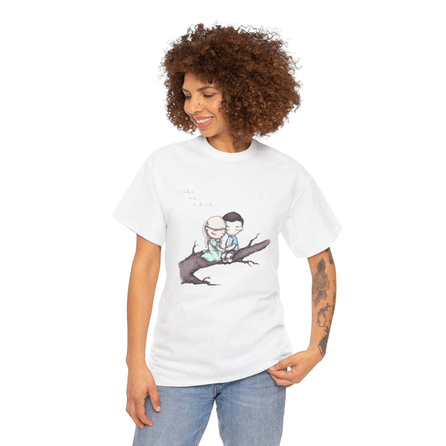 Make Me A Bird Unisex Heavy Cotton Tee