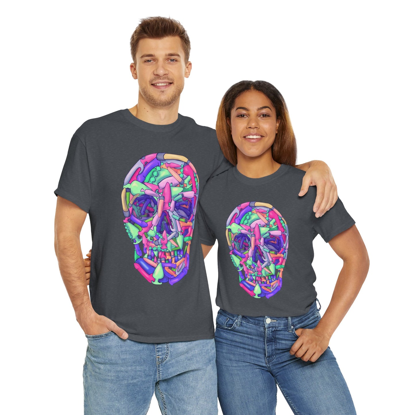 Sex Toy Skull Unisex Heavy Cotton Tee