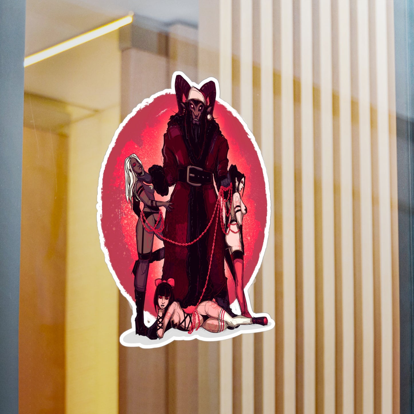 Krampus Daddy Kiss-Cut Vinyl Decal