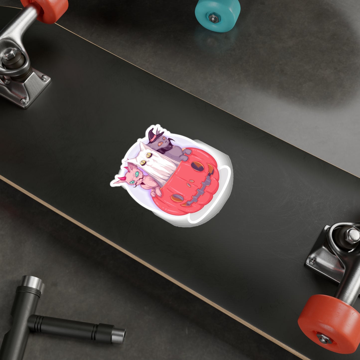 Meowloween Kiss-Cut Vinyl Decal