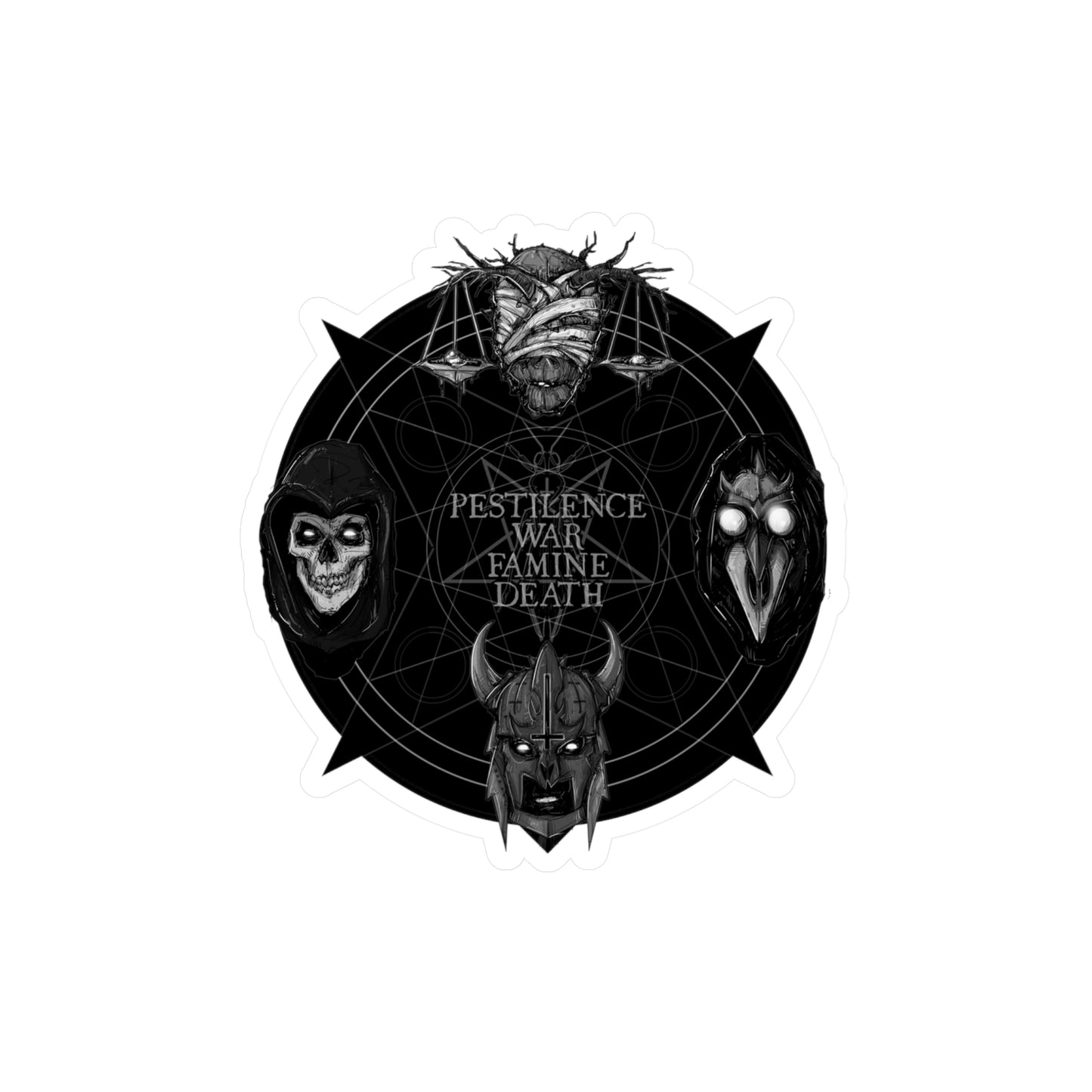Four Horseman Kiss-Cut Vinyl Decal