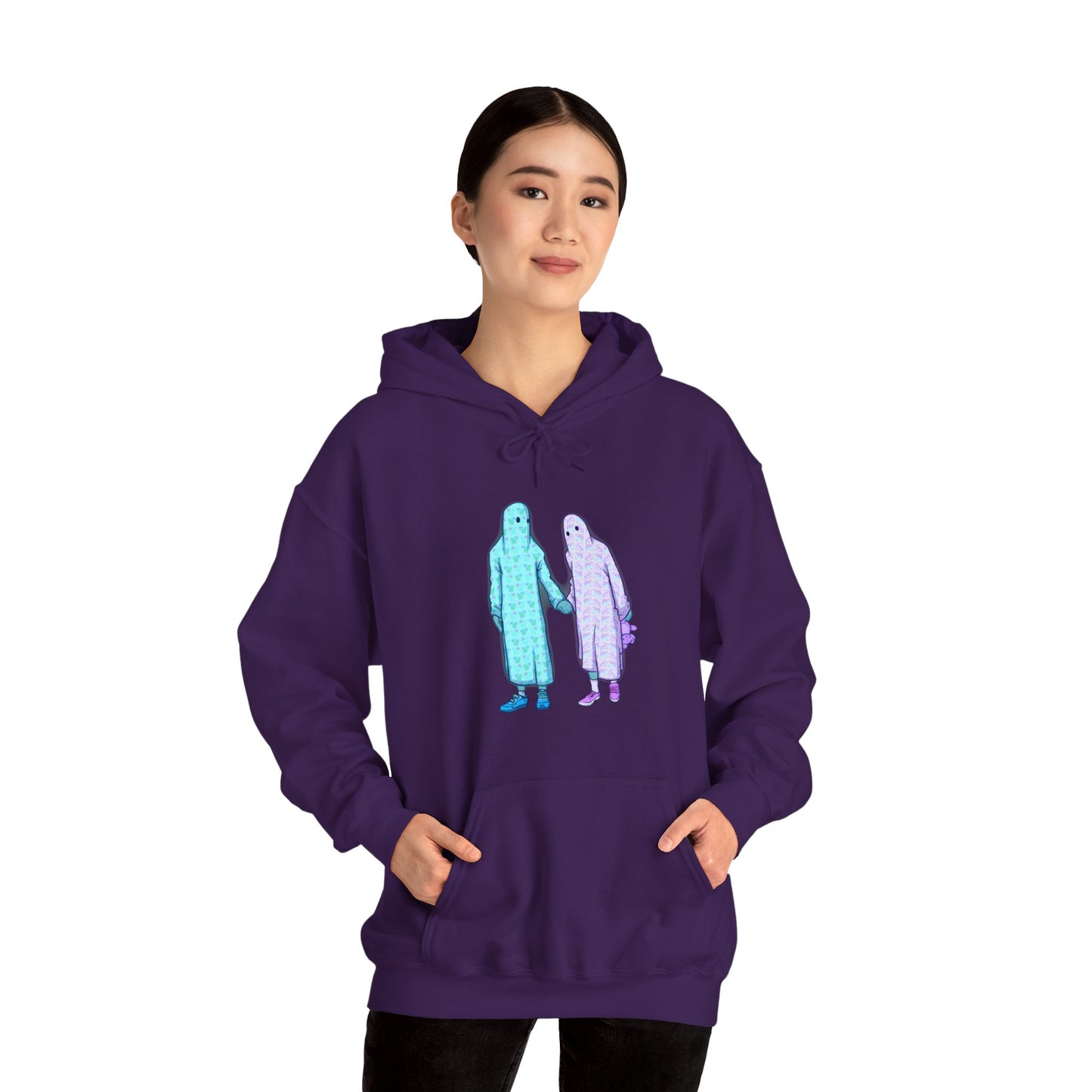 Ghost Kids Unisex Heavy Blend Hooded Sweatshirt