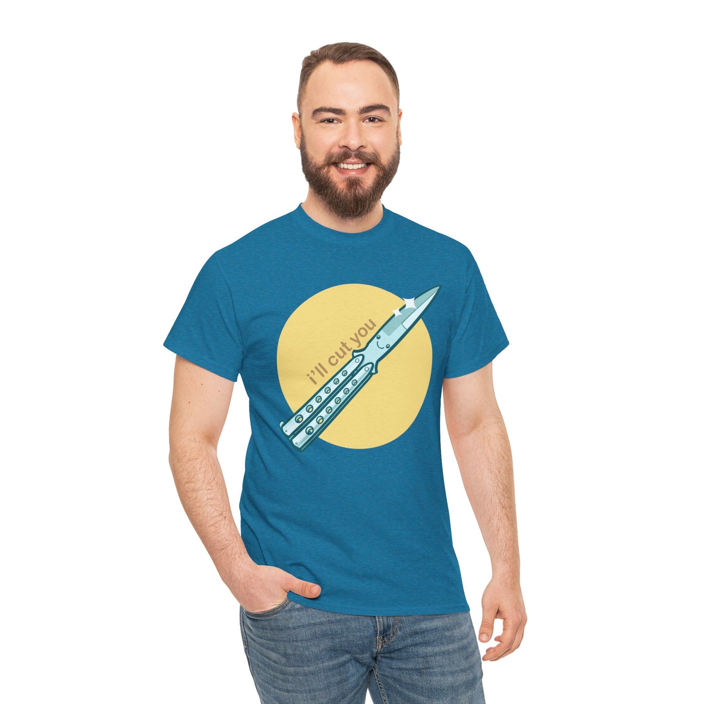 I'll Cut You Unisex Heavy Cotton Tee