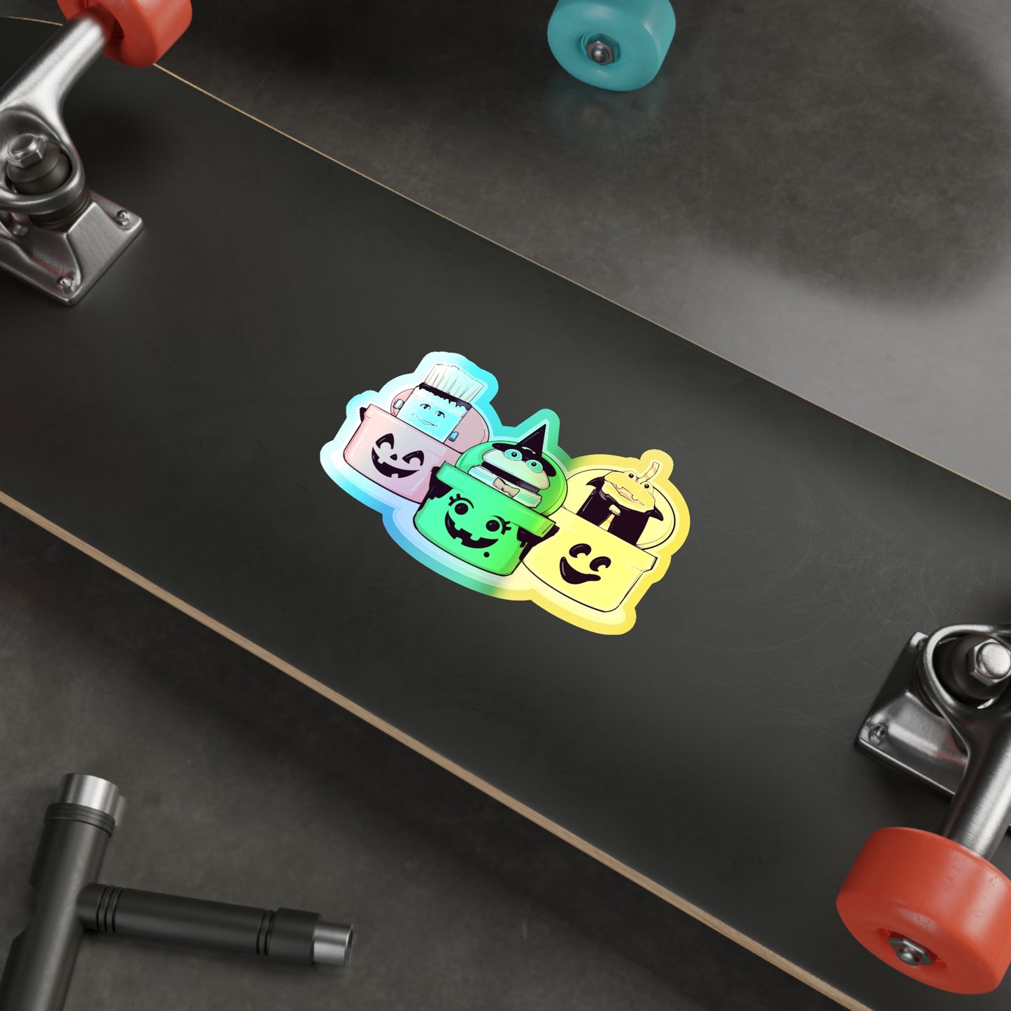 Spooky Fast Food Holographic Die-cut Stickers