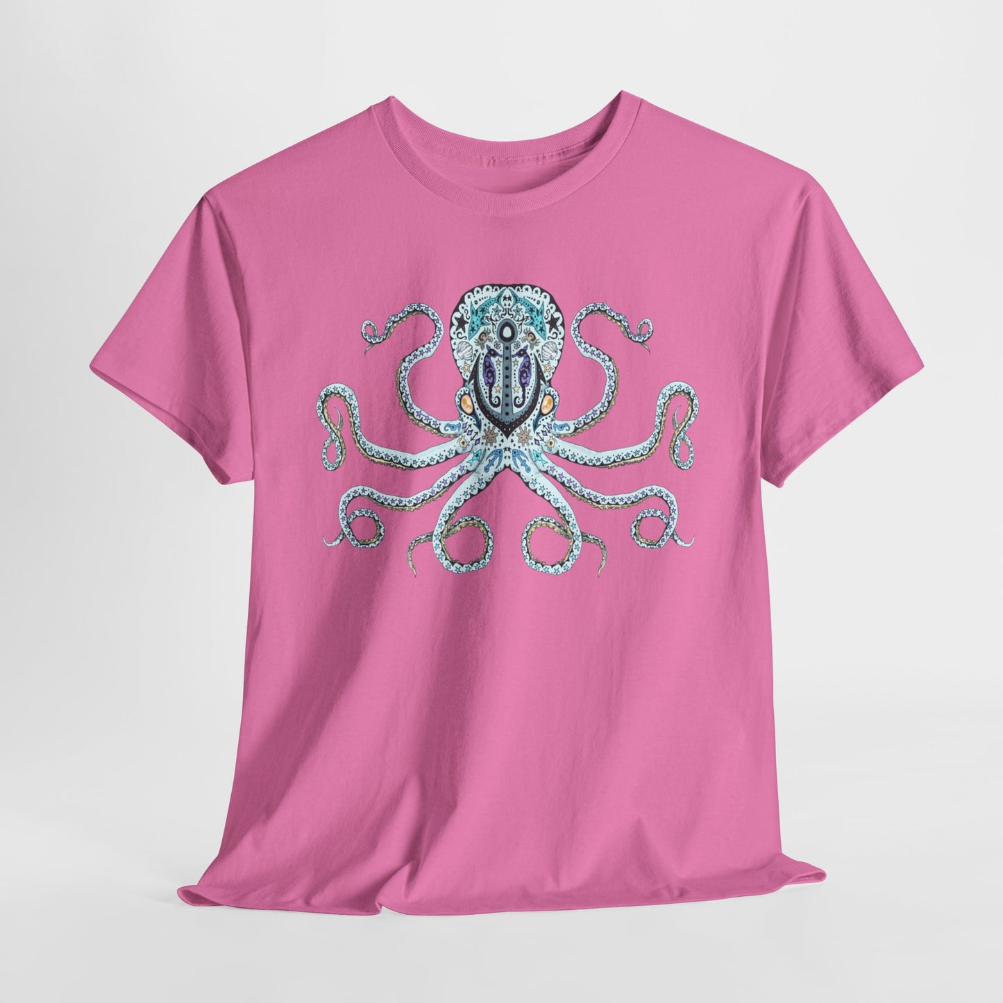 Octopus Sugar Skull Unisex Heavy Cotton Tee