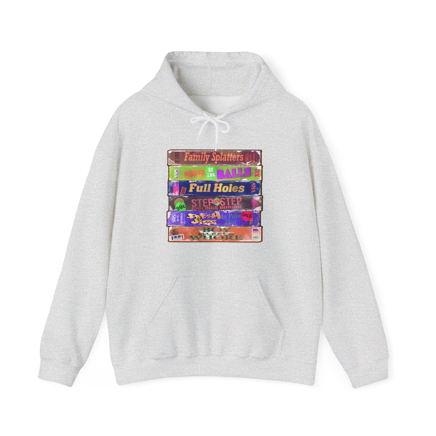 Adult 90s VHS Unisex Heavy Blend Hooded Sweatshirt