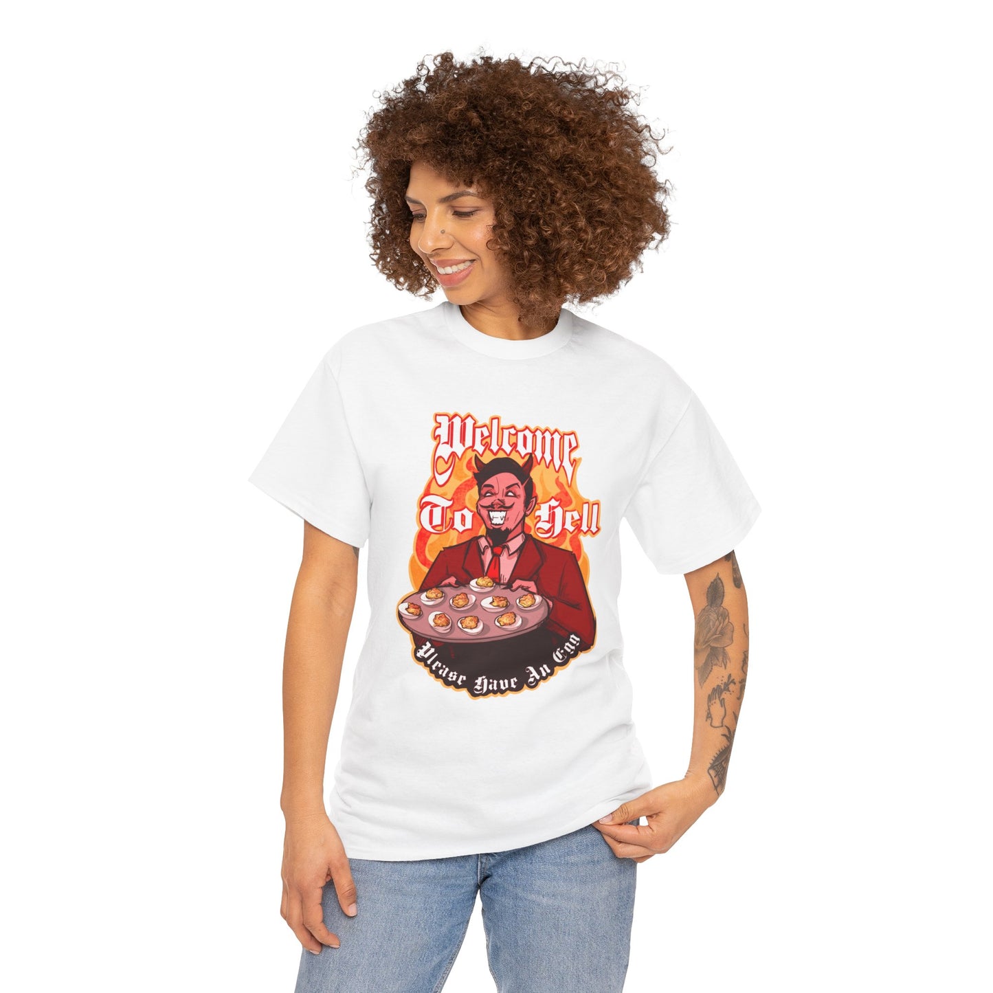 Deviled Eggs Unisex Heavy Cotton Tee