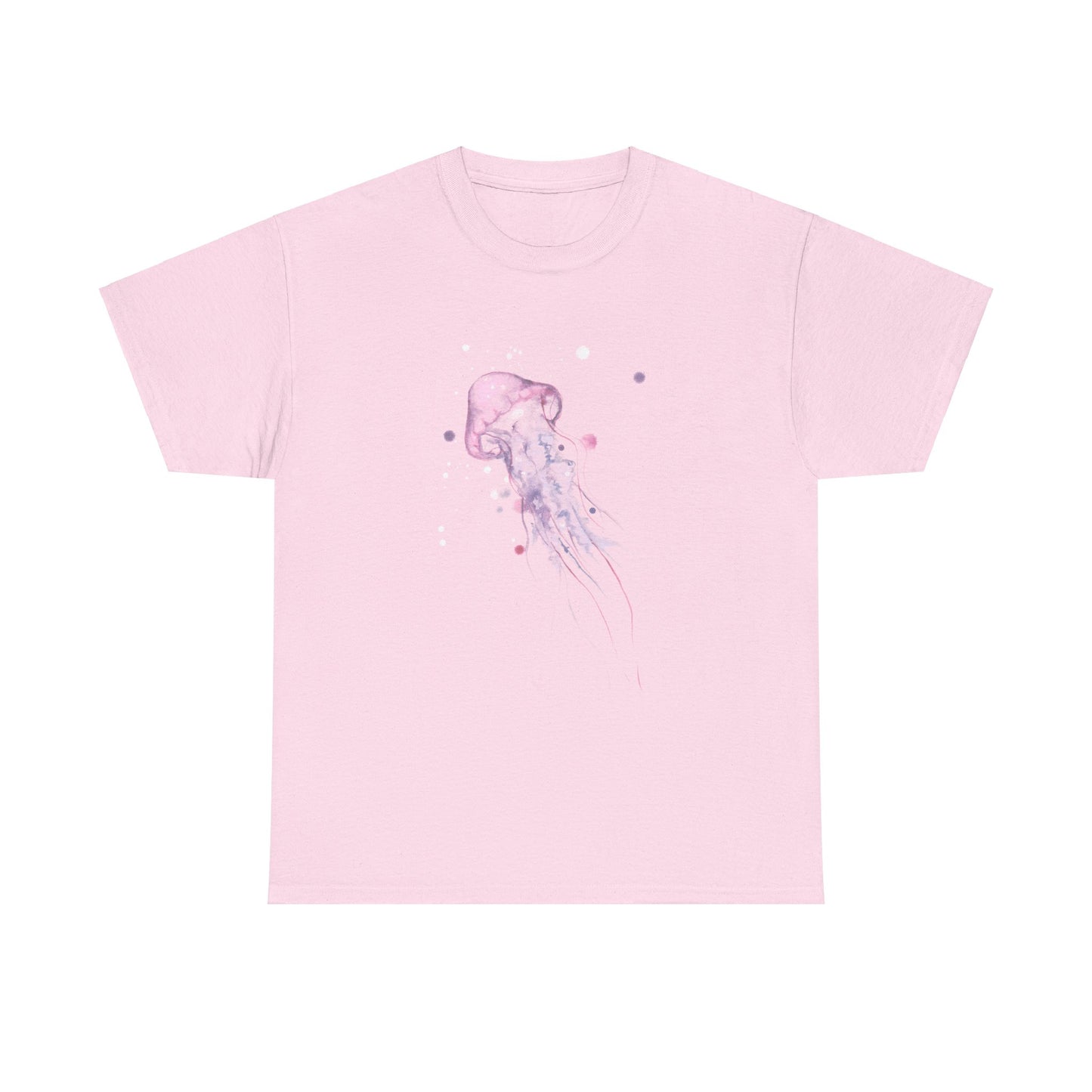 Jellyfish Watercolor Unisex Heavy Cotton Tee