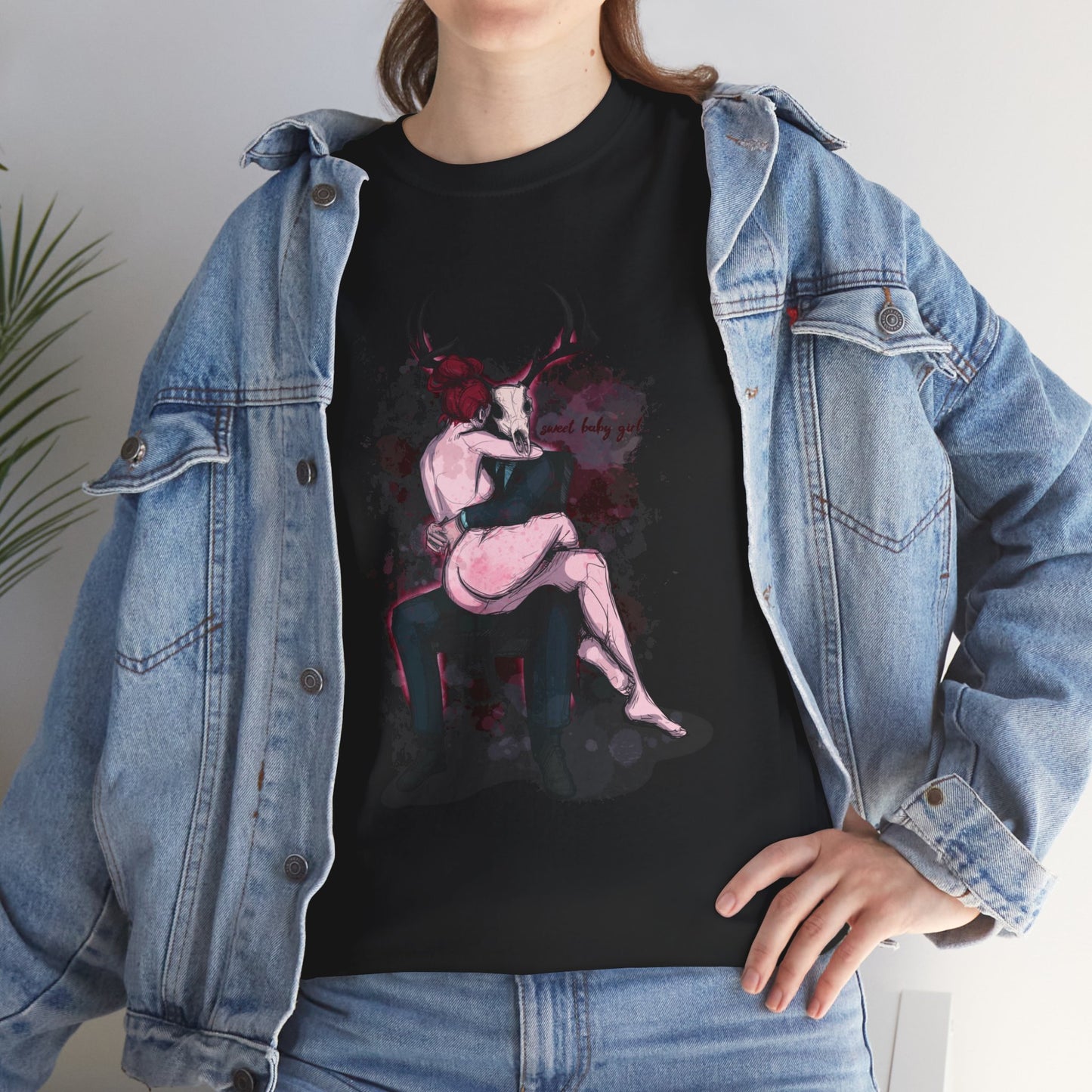 Deer Daddy Series 3: Sweet Baby Girl Unisex Heavy Cotton Tee