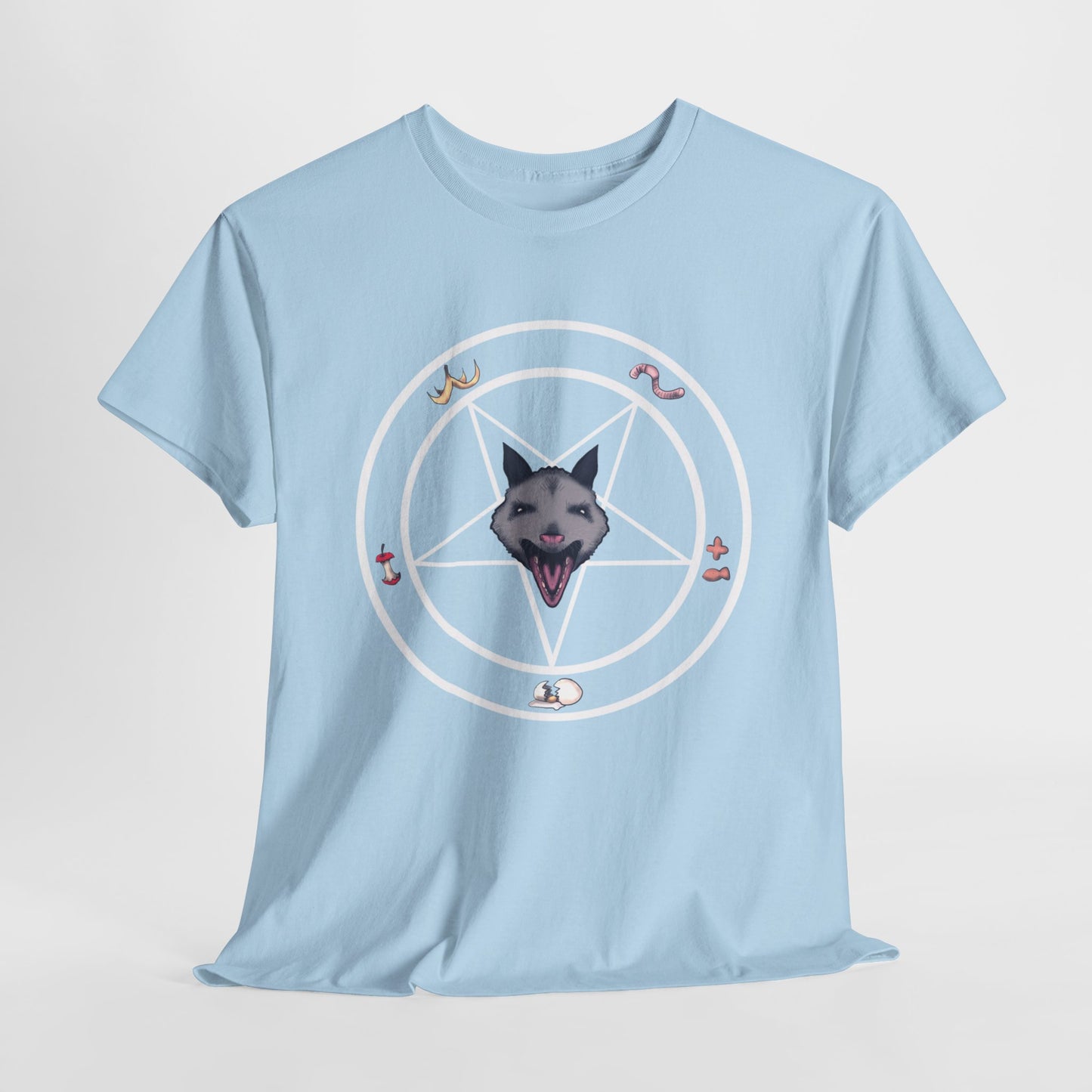 Opossum Pentagram Unisex Heavy Cotton Tee