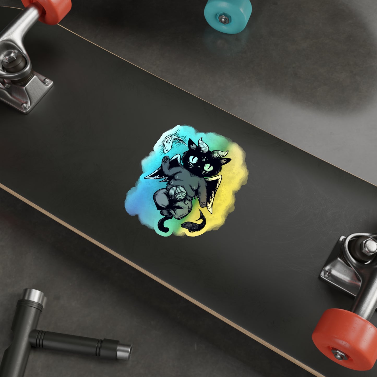 Baphocat Holographic Die-cut Stickers
